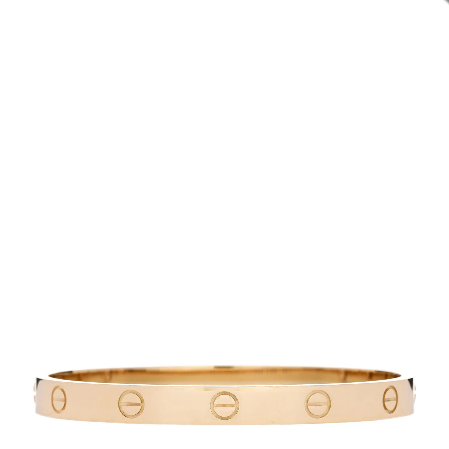 18K Yellow Gold LOVE Bracelet 17 - Image 2