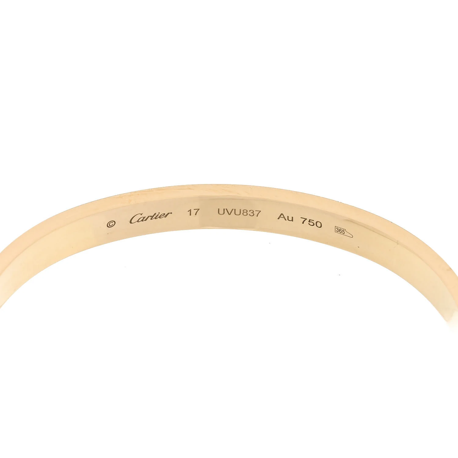 18K Yellow Gold LOVE Bracelet 17 - Image 6
