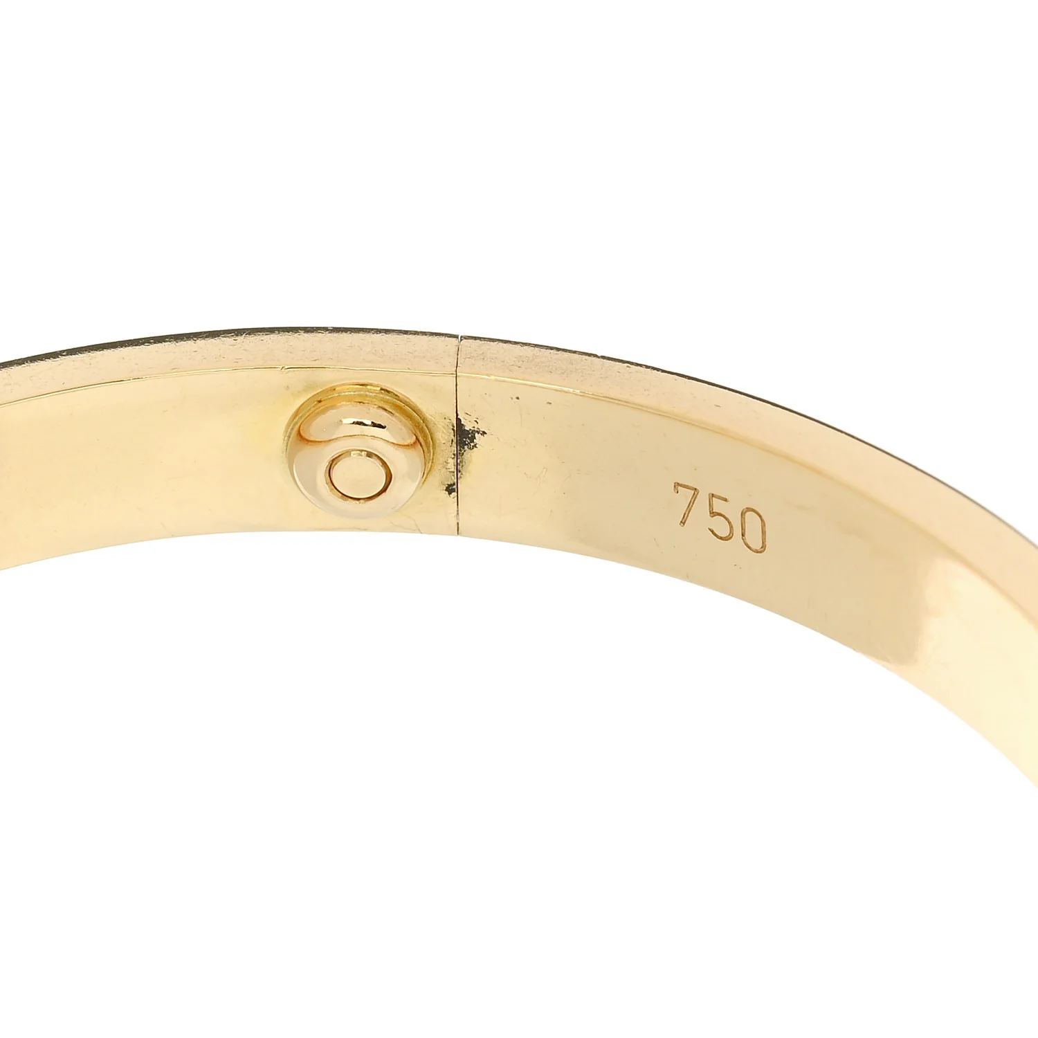 18K Yellow Gold LOVE Bracelet 17 - Image 6