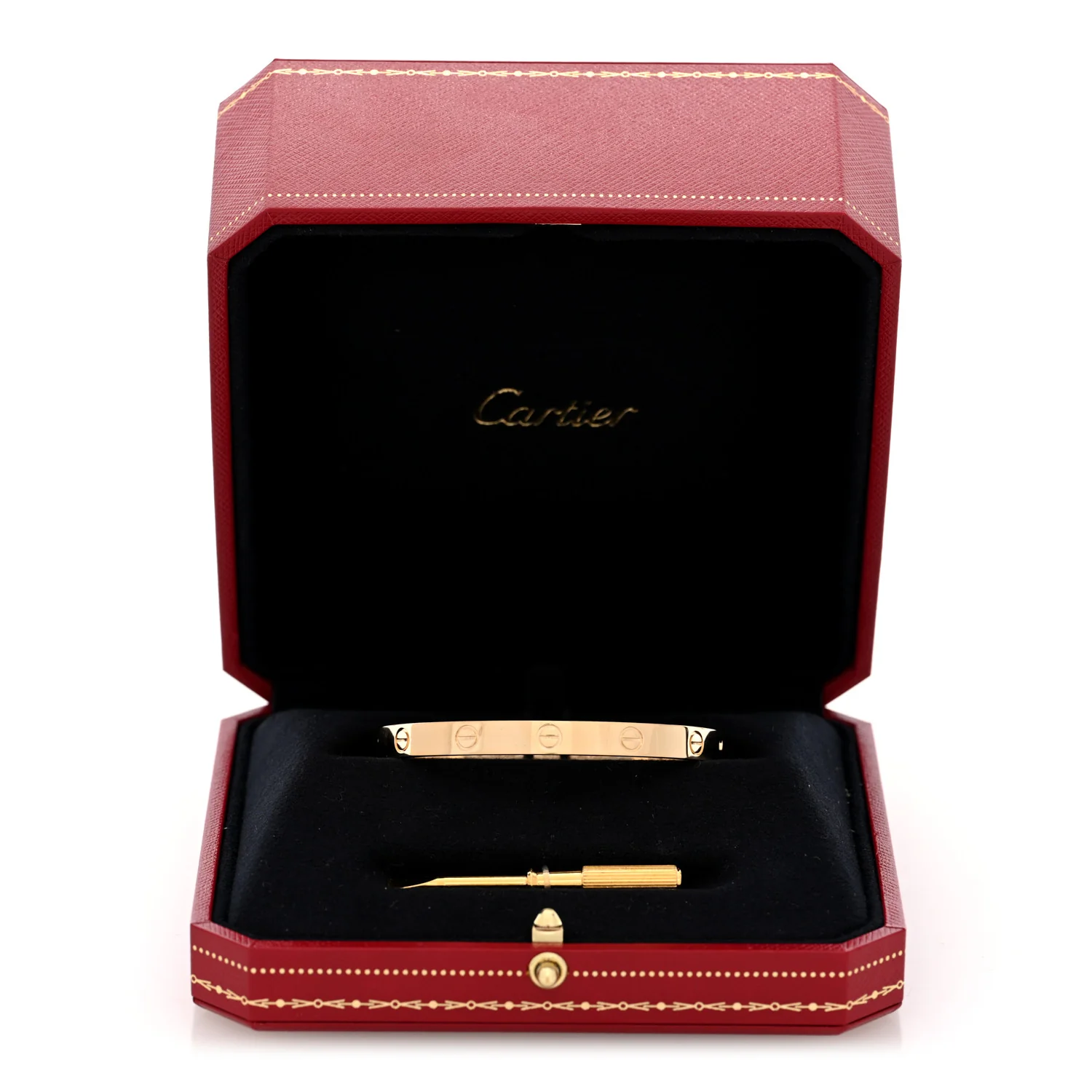18K Yellow Gold LOVE Bracelet 17 - Image 7