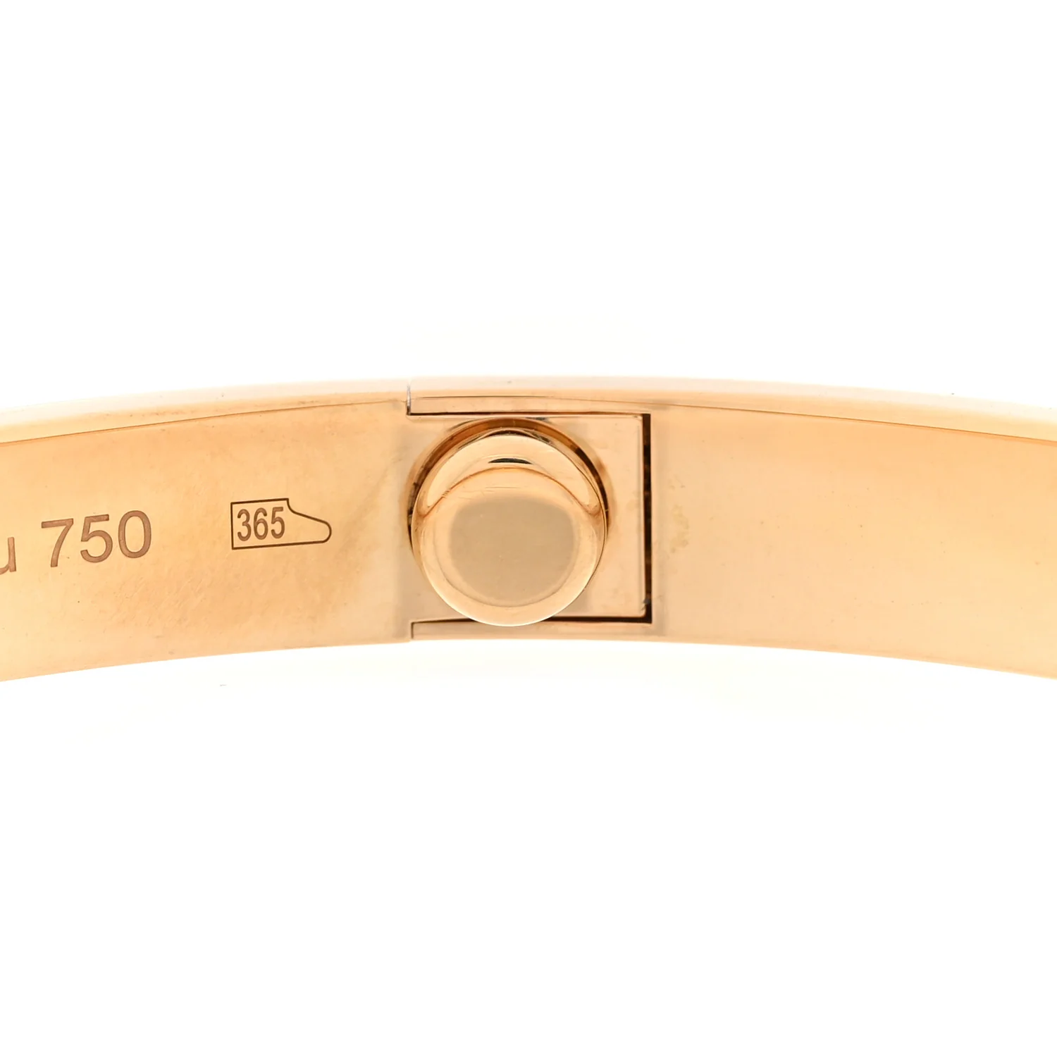 18K Yellow Gold LOVE Bracelet 17 - Image 5