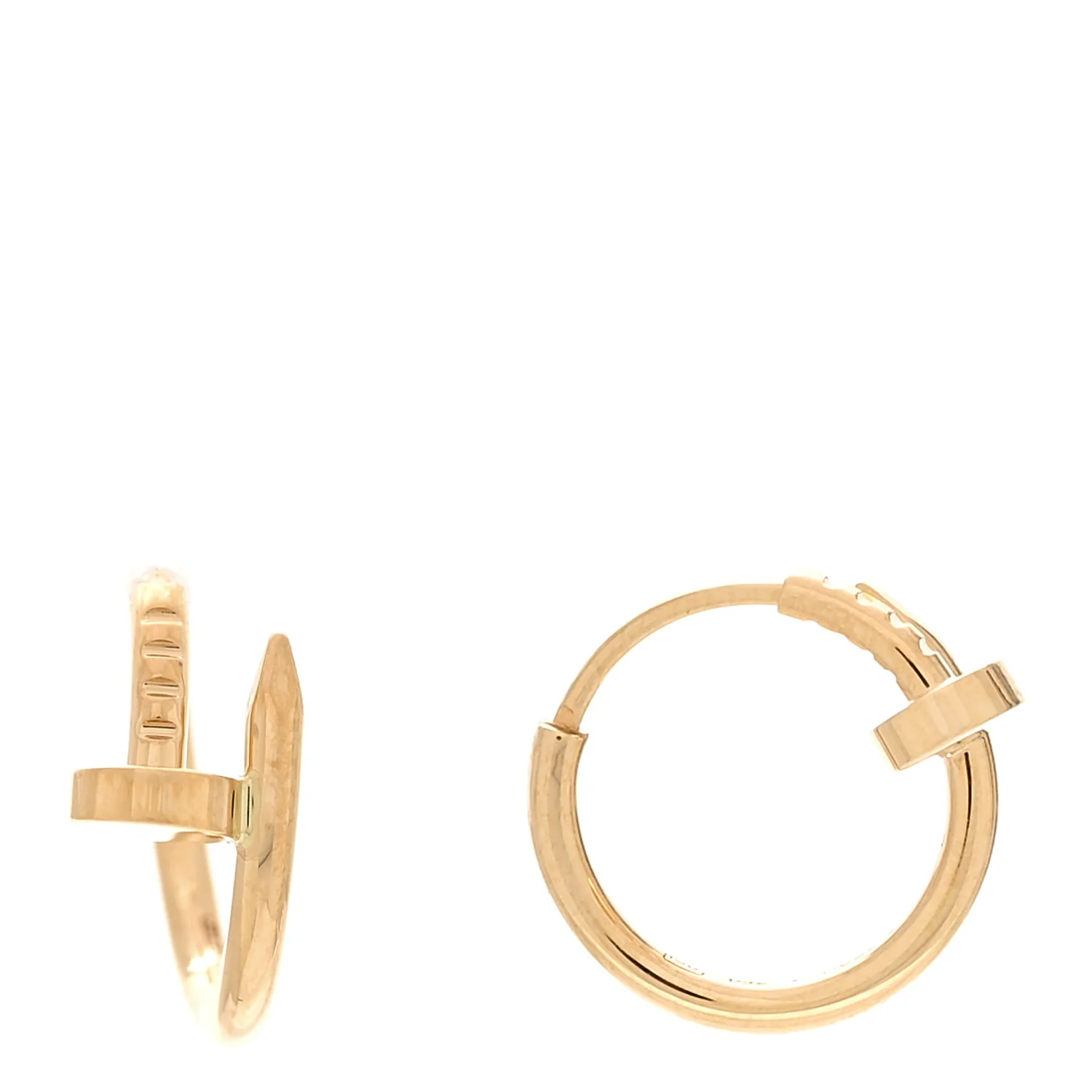 18K Yellow Gold Mini Juste Un Clou Hoop Earrings