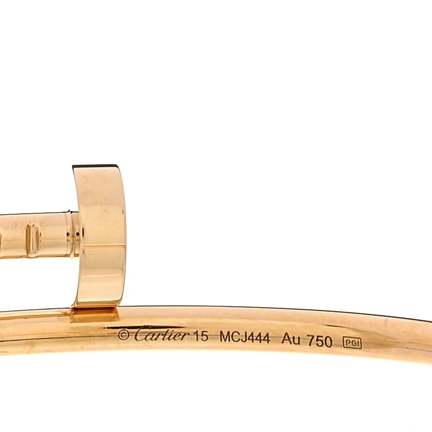 18K Yellow Gold Small Juste Un Clou Bracelet 15 - Image 3