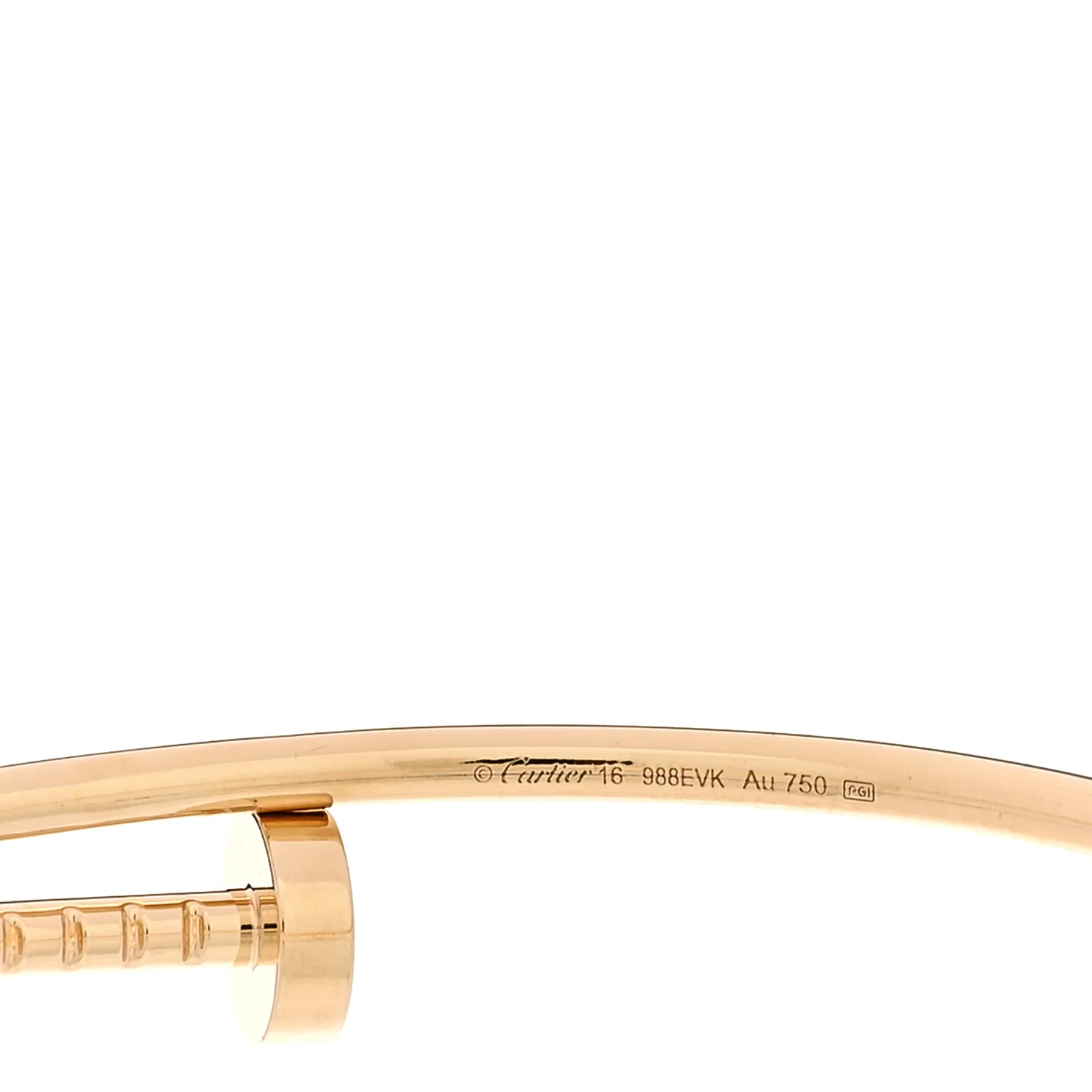 18K Yellow Gold Small Juste Un Clou Bracelet 16 - Image 3