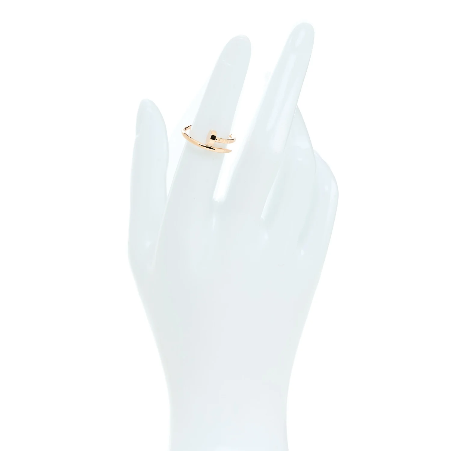 18K Yellow Gold Small Juste Un Clou Ring 50 5.25 - Image 2