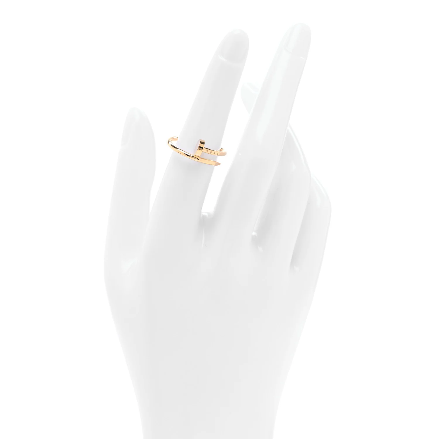 18K Yellow Gold Small Juste Un Clou Ring 53 6.5 - Image 2