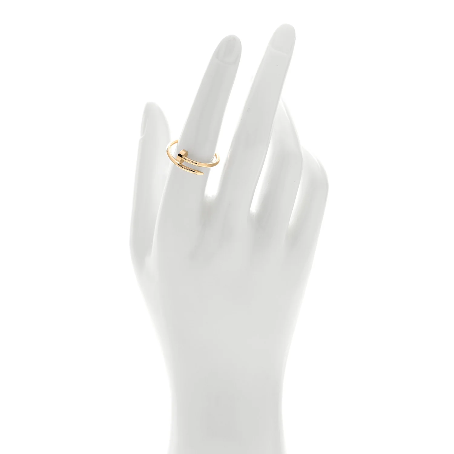 18K Yellow Gold Small Juste Un Clou Ring 55 7.25 - Image 2