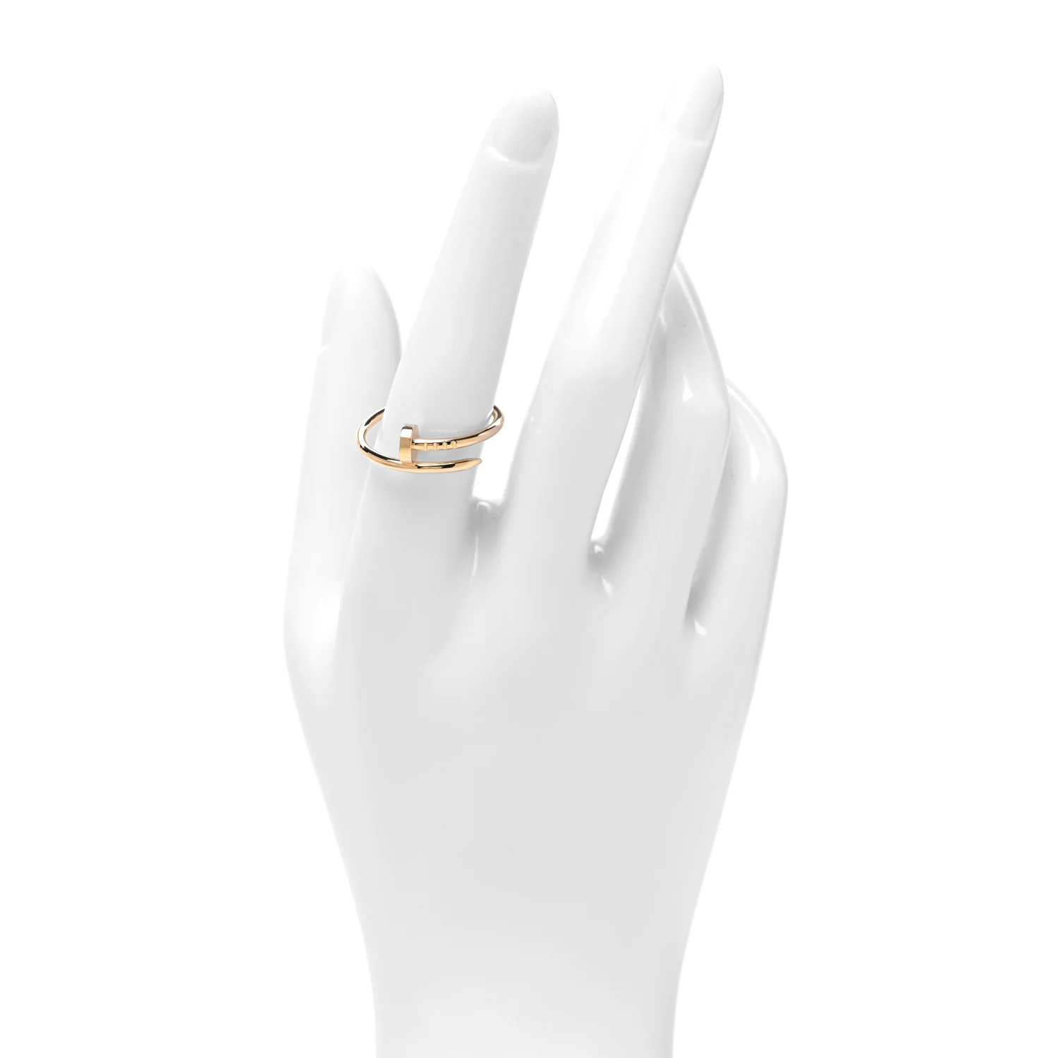 18K Yellow Gold Small Juste Un Clou Ring 59 8.75 - Image 2