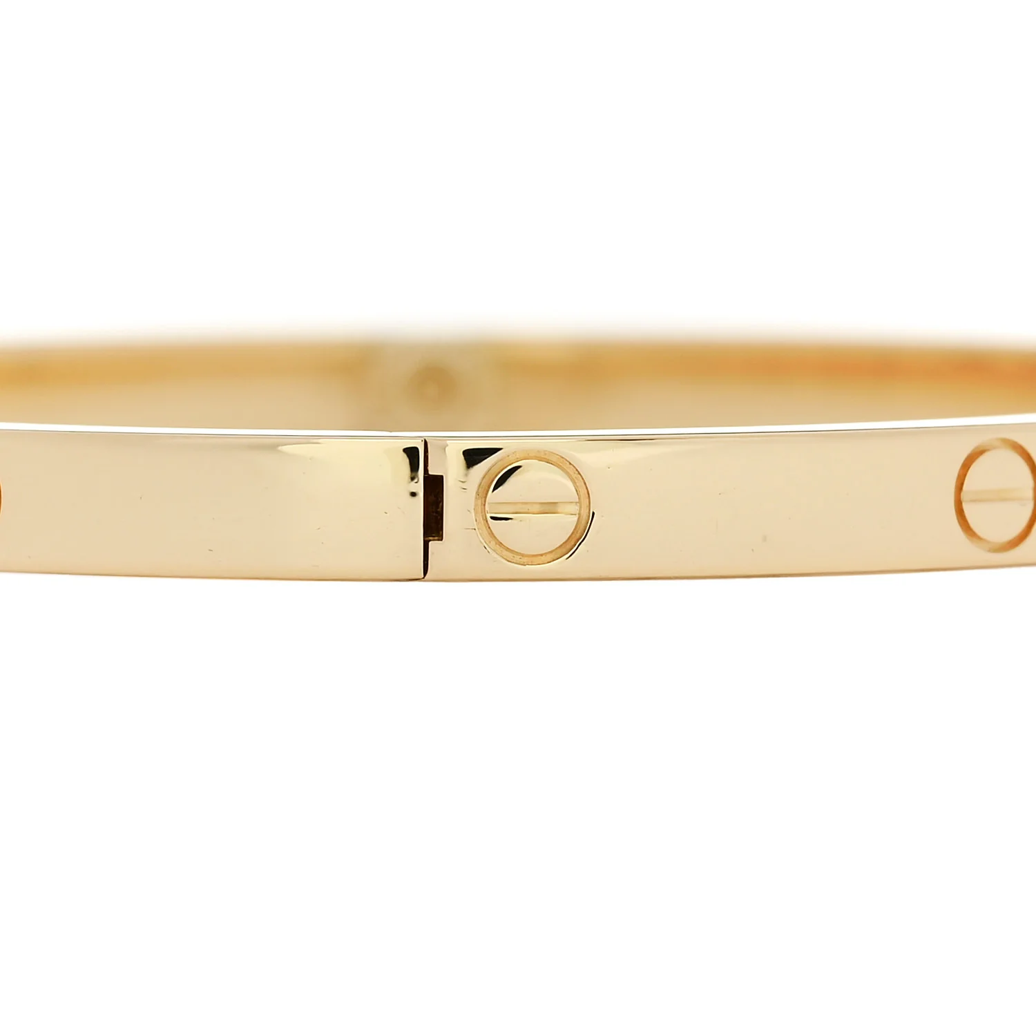 18K Yellow Gold Small LOVE Bracelet 16 - Image 5