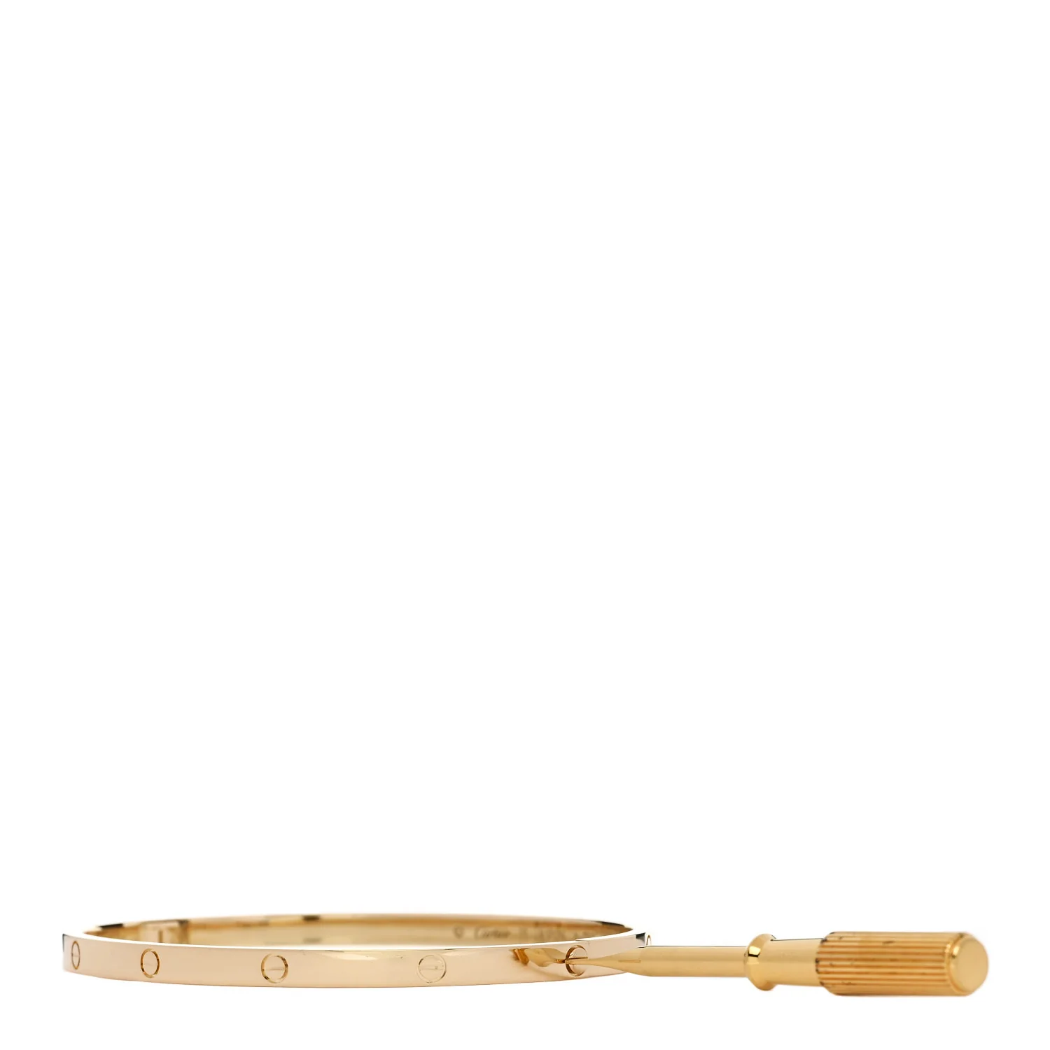 18K Yellow Gold Small LOVE Bracelet 18 - Image 3