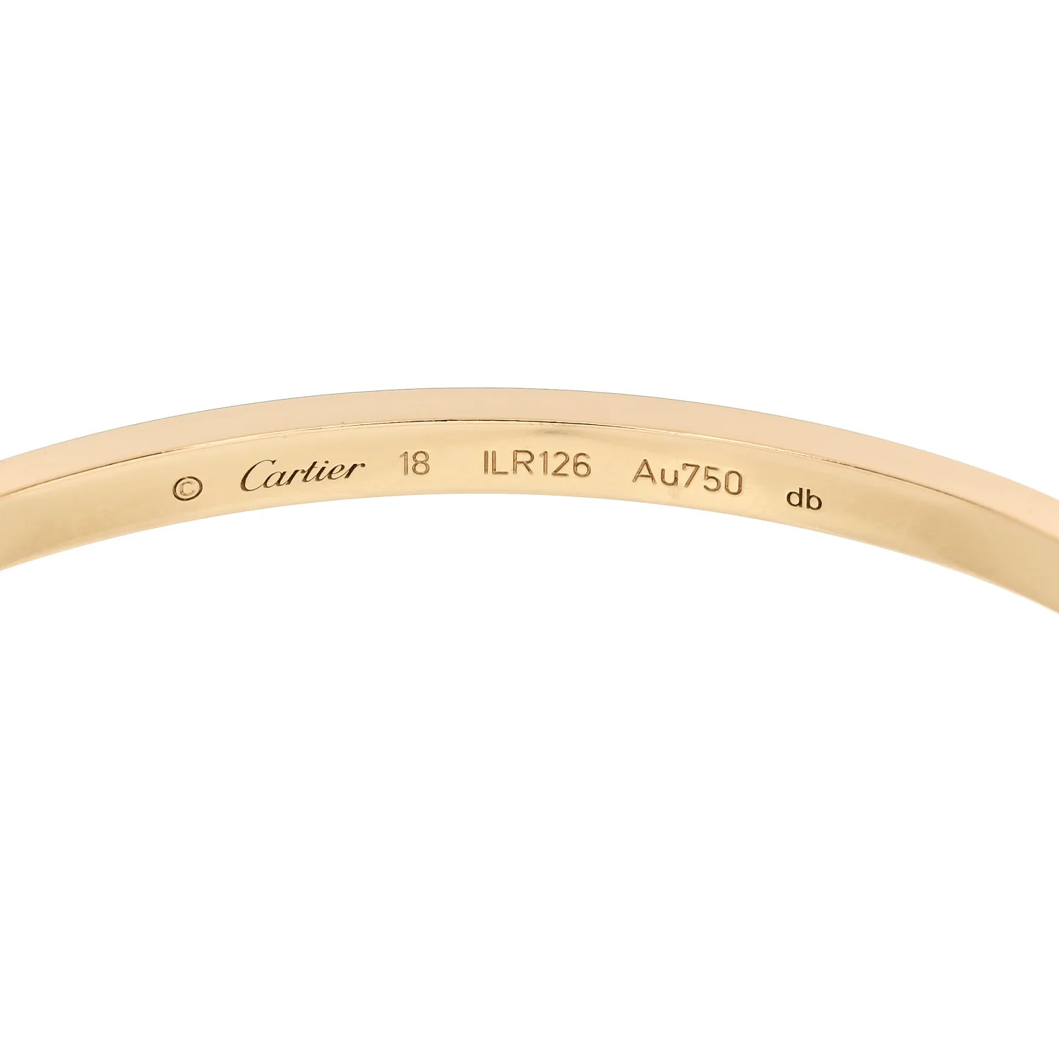 18K Yellow Gold Small LOVE Bracelet 18 - Image 7