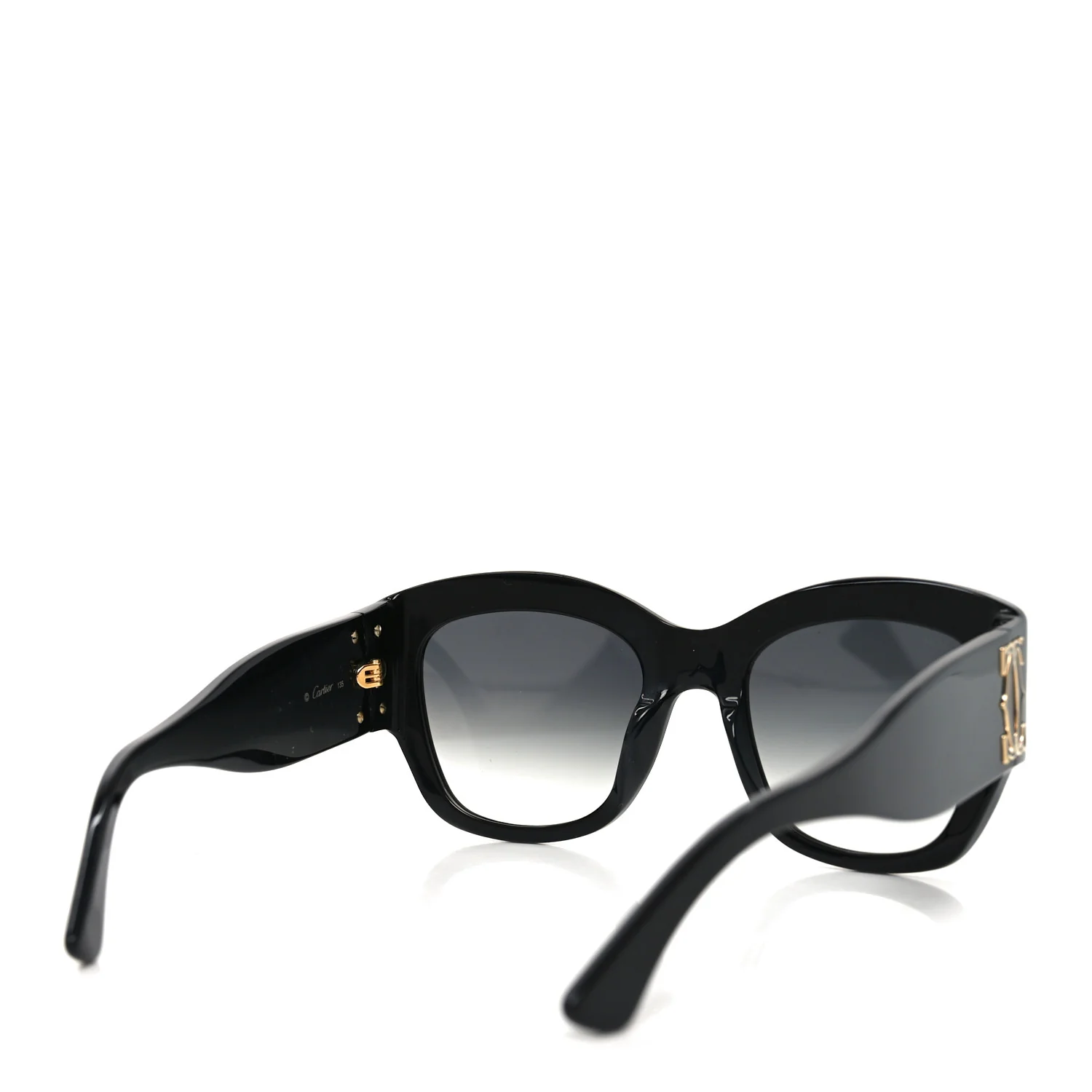 Acetate C De Cartier Sunglasses CT0304S Black - Image 4