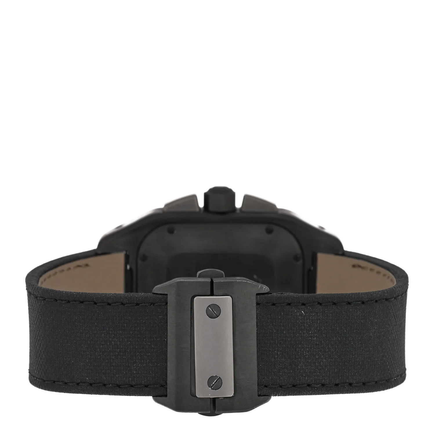 ADLC Titanium Nylon 41mm Santos 100 Chronograph Automatic Watch Black - Image 3