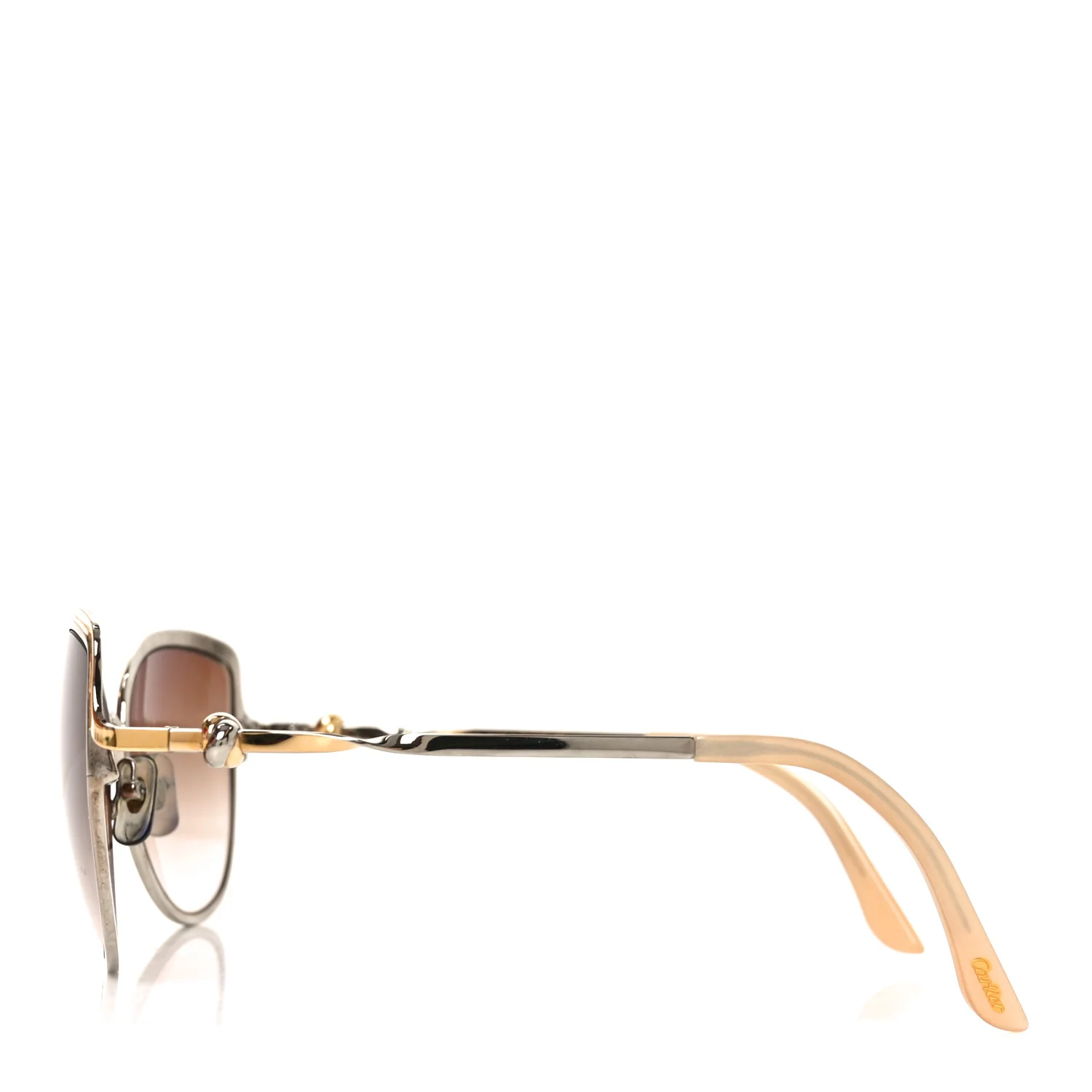Metal Trinity Sunglasses CT0089S Brown - Image 3