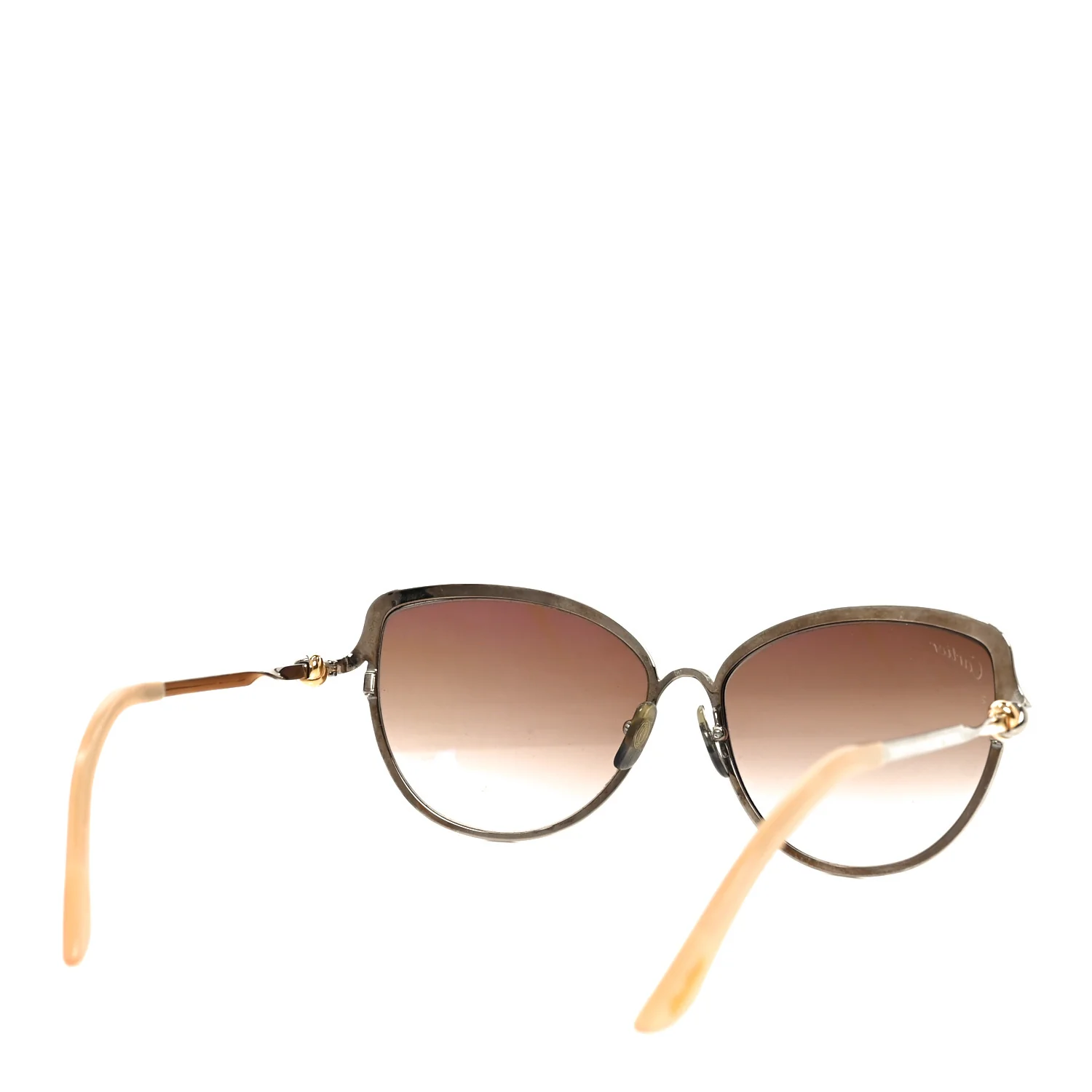 Metal Trinity Sunglasses CT0089S Brown - Image 4