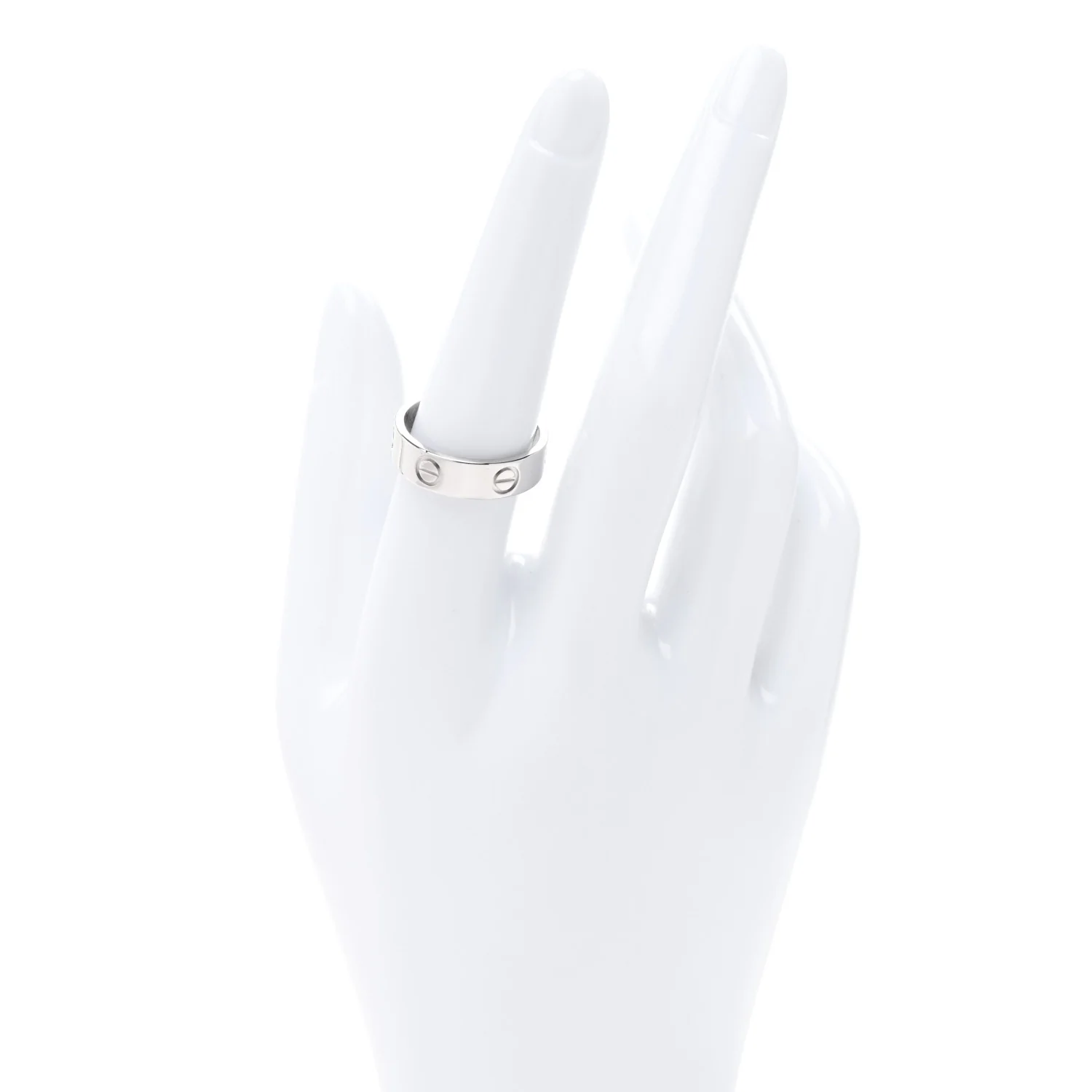 Platinum 5.5mm LOVE Ring 56 7.5 - Image 2
