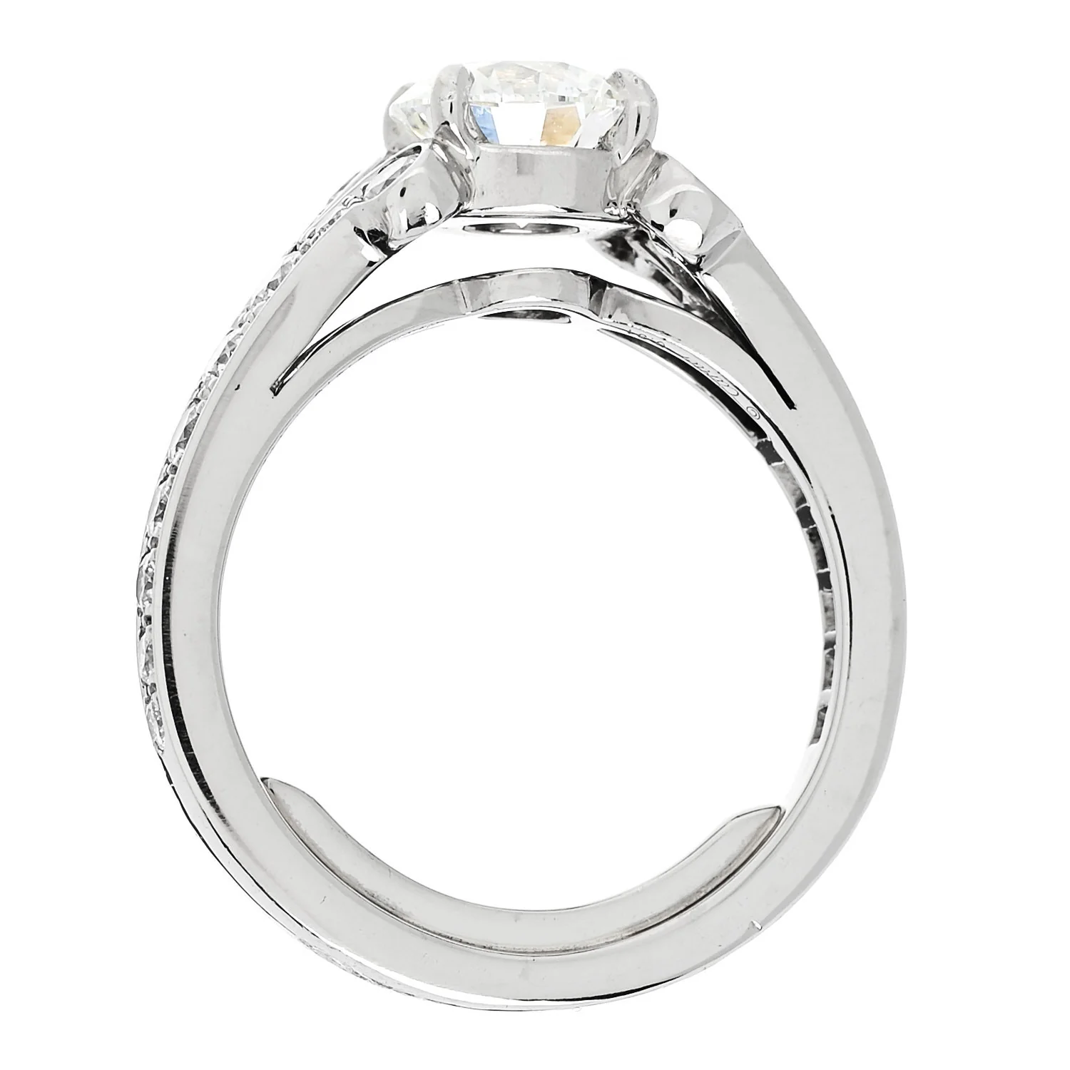 Platinum Diamond .91ct Destinee Engagement Ring 46 3.75 - Image 7