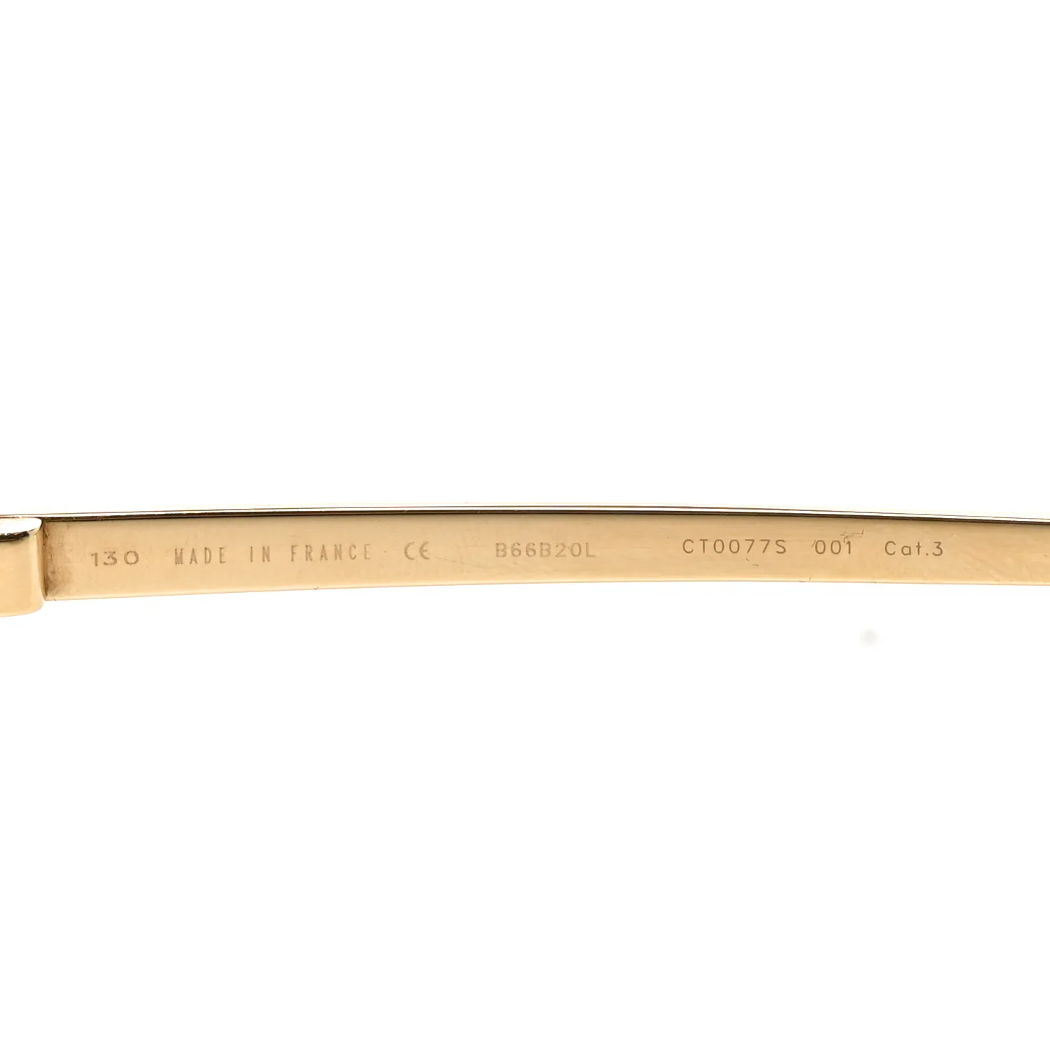 Santos Dumont Aviator Sunglasses Gold - Image 6