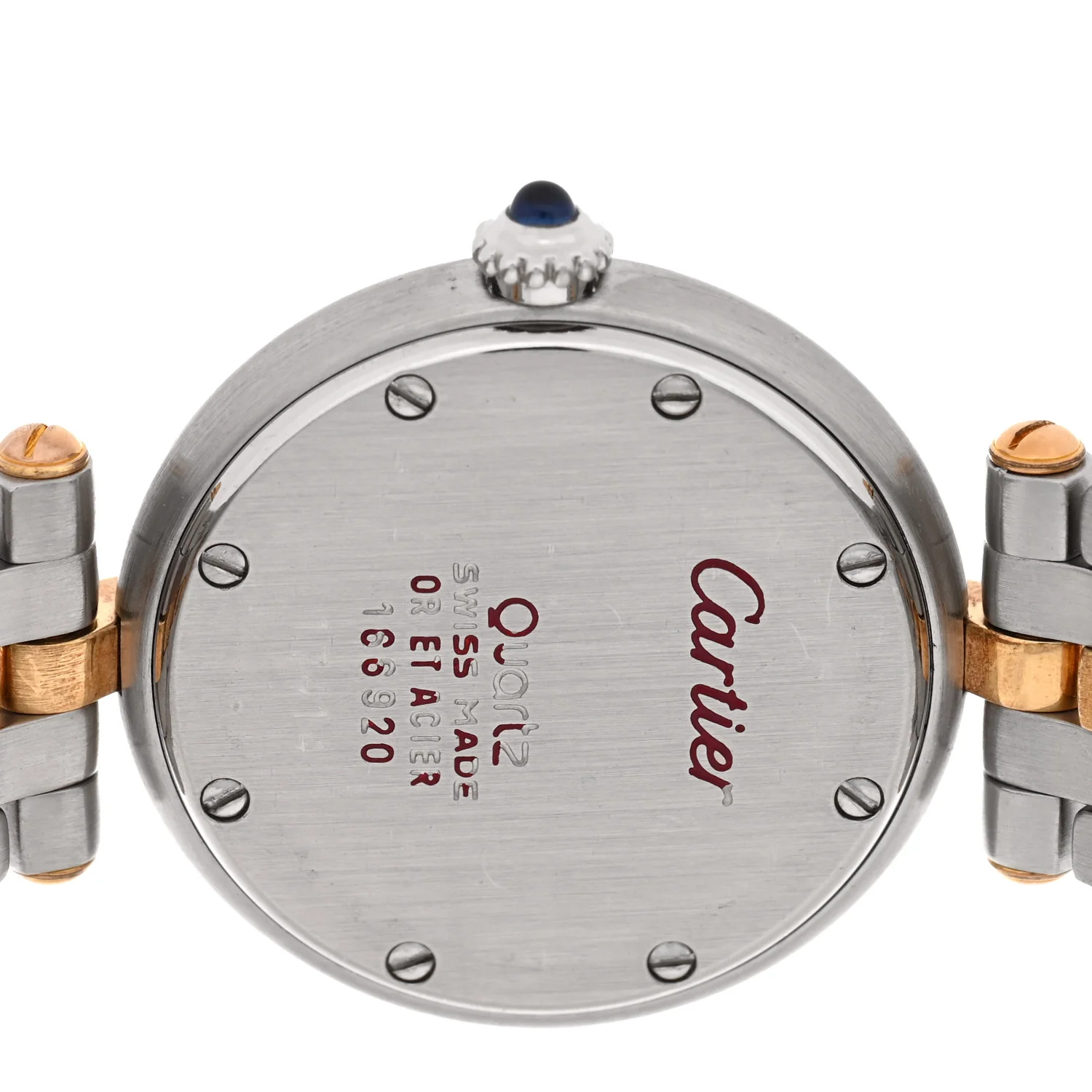Stainless Steel 18K Yellow Gold 24mm Panthere Vendome Quartz Watch - Image 4