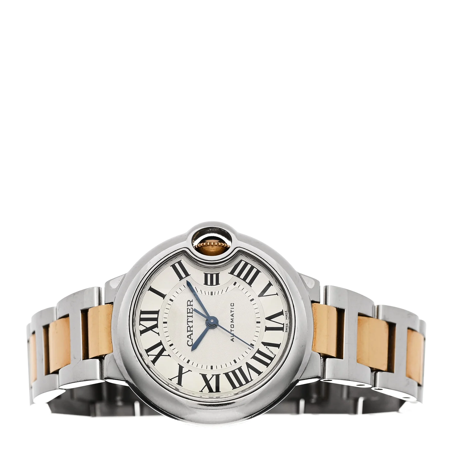 Stainless Steel 18K Yellow Gold 33mm Ballon Bleu De Cartier Automatic Watch - Image 2