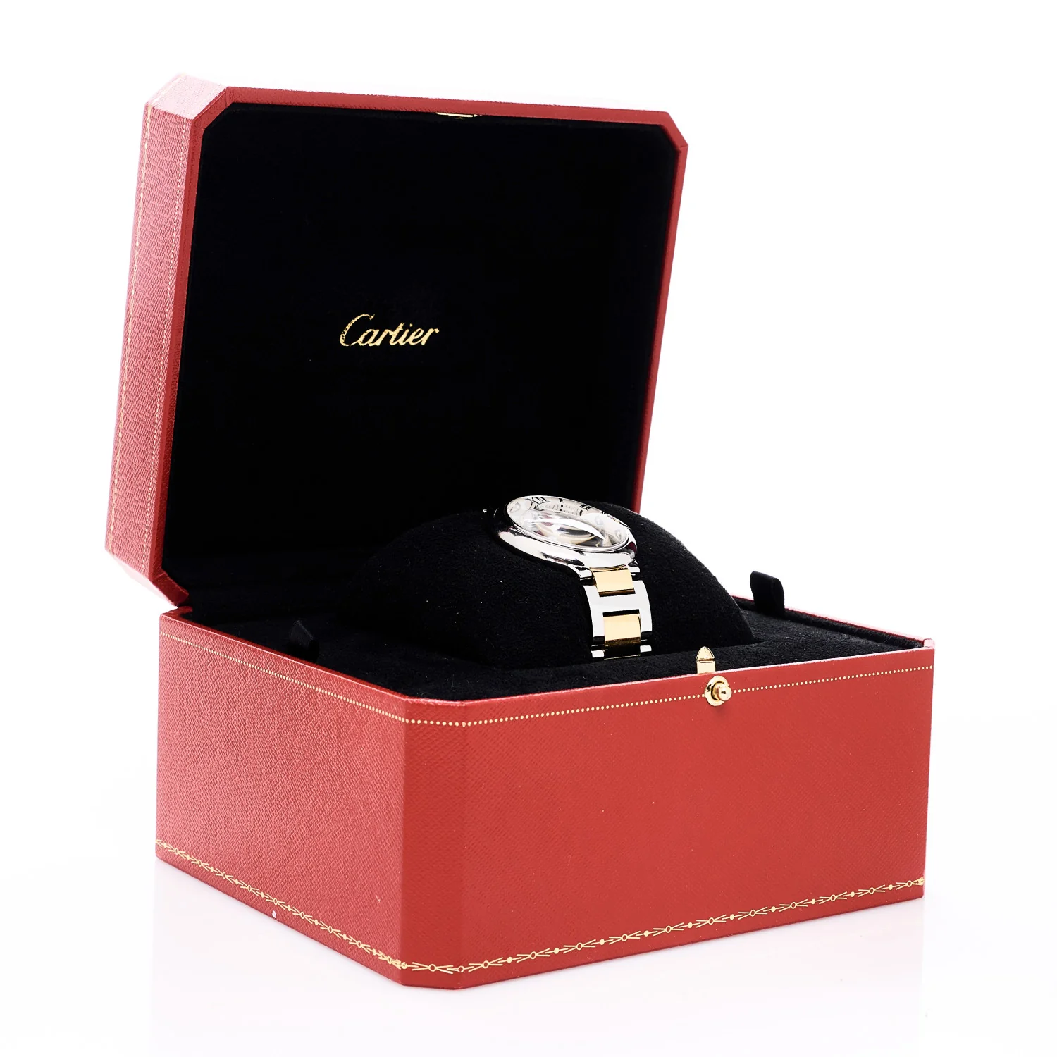 Stainless Steel 18K Yellow Gold 36mm Ballon Bleu De Cartier Automatic Watch - Image 5