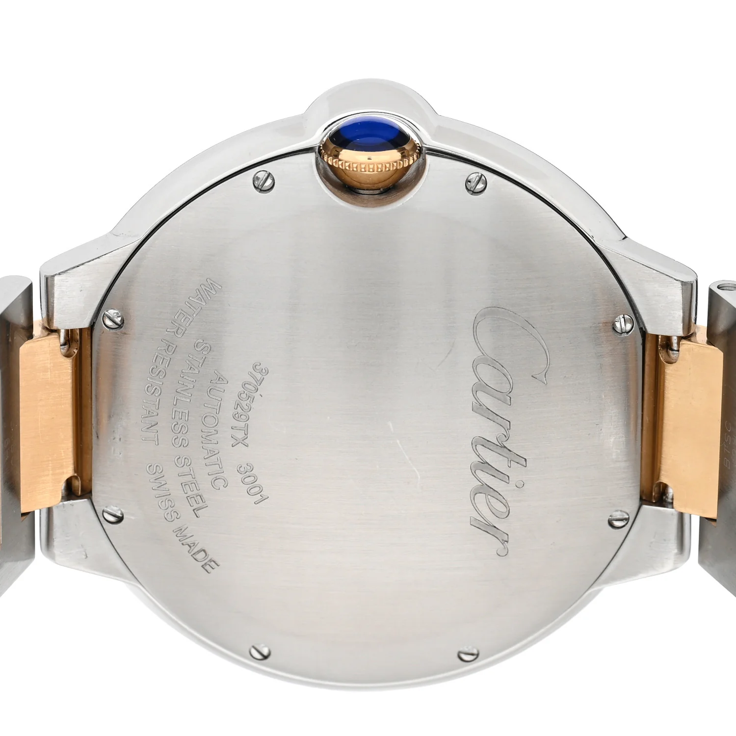Stainless Steel 18K Yellow Gold 42mm Ballon Bleu De Cartier Automatic Watch - Image 4