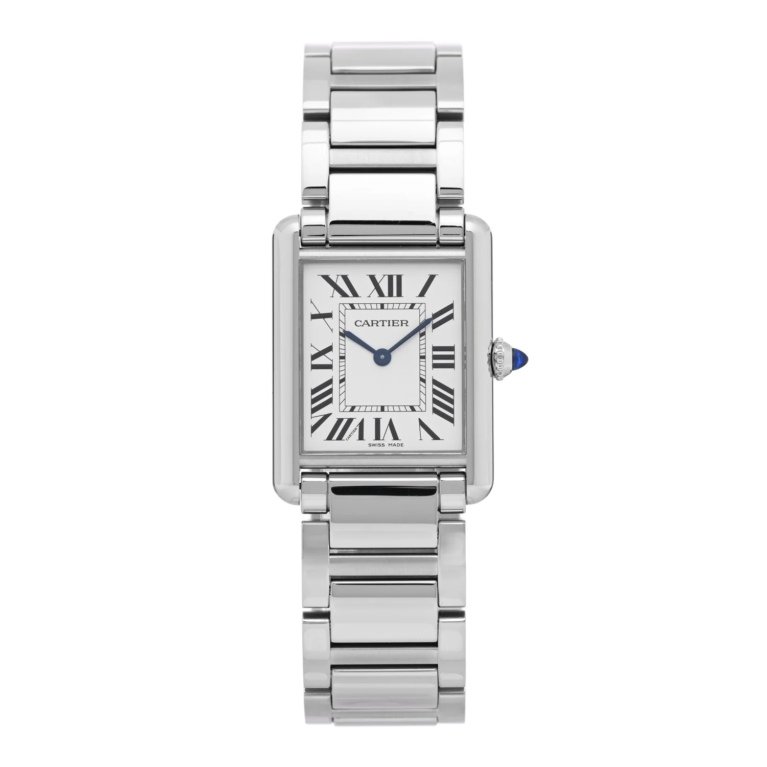 Stainless Steel 25mm Must de Cartier Tank Quartz Watch