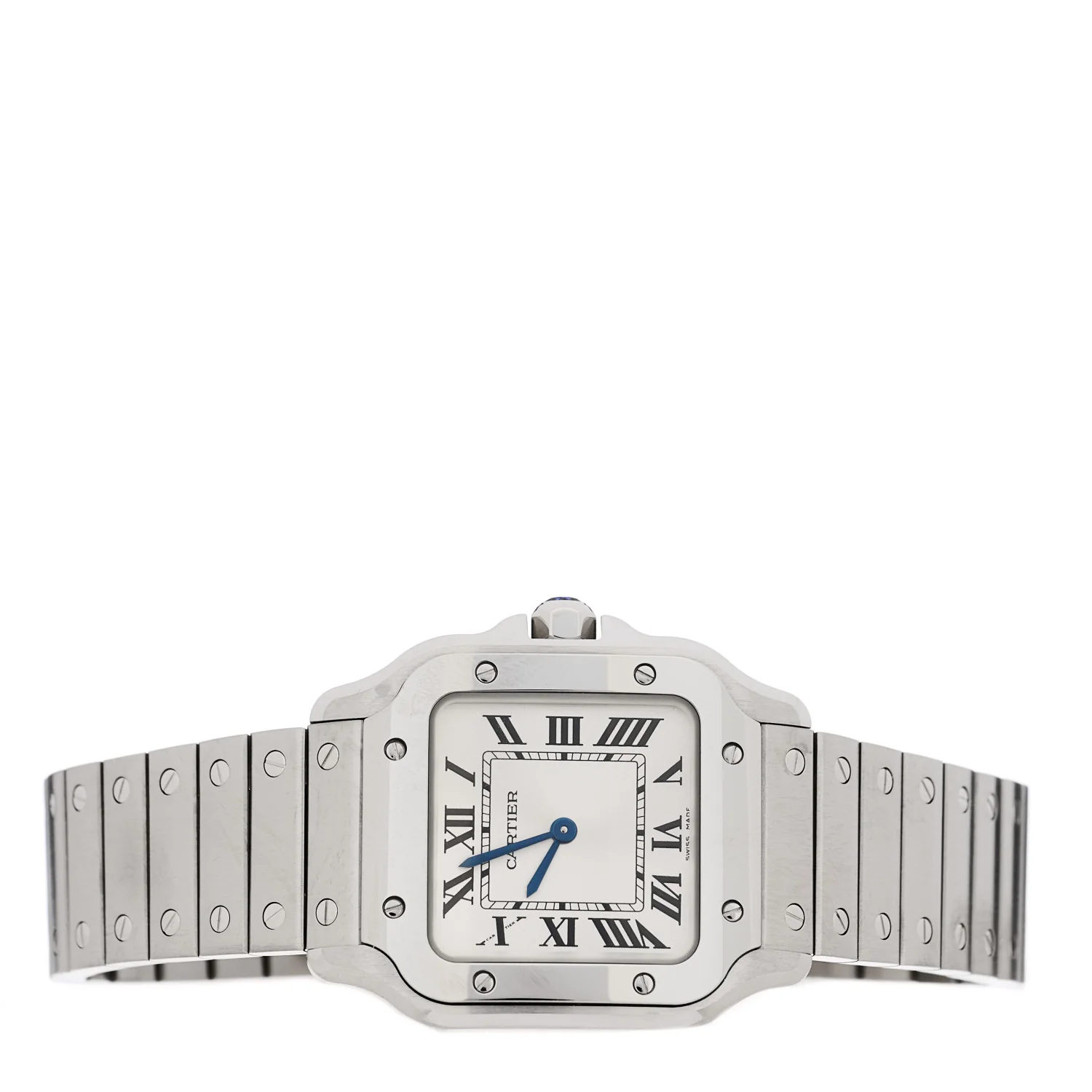 Stainless Steel 27mm Santos Quartz Watch - Image 2