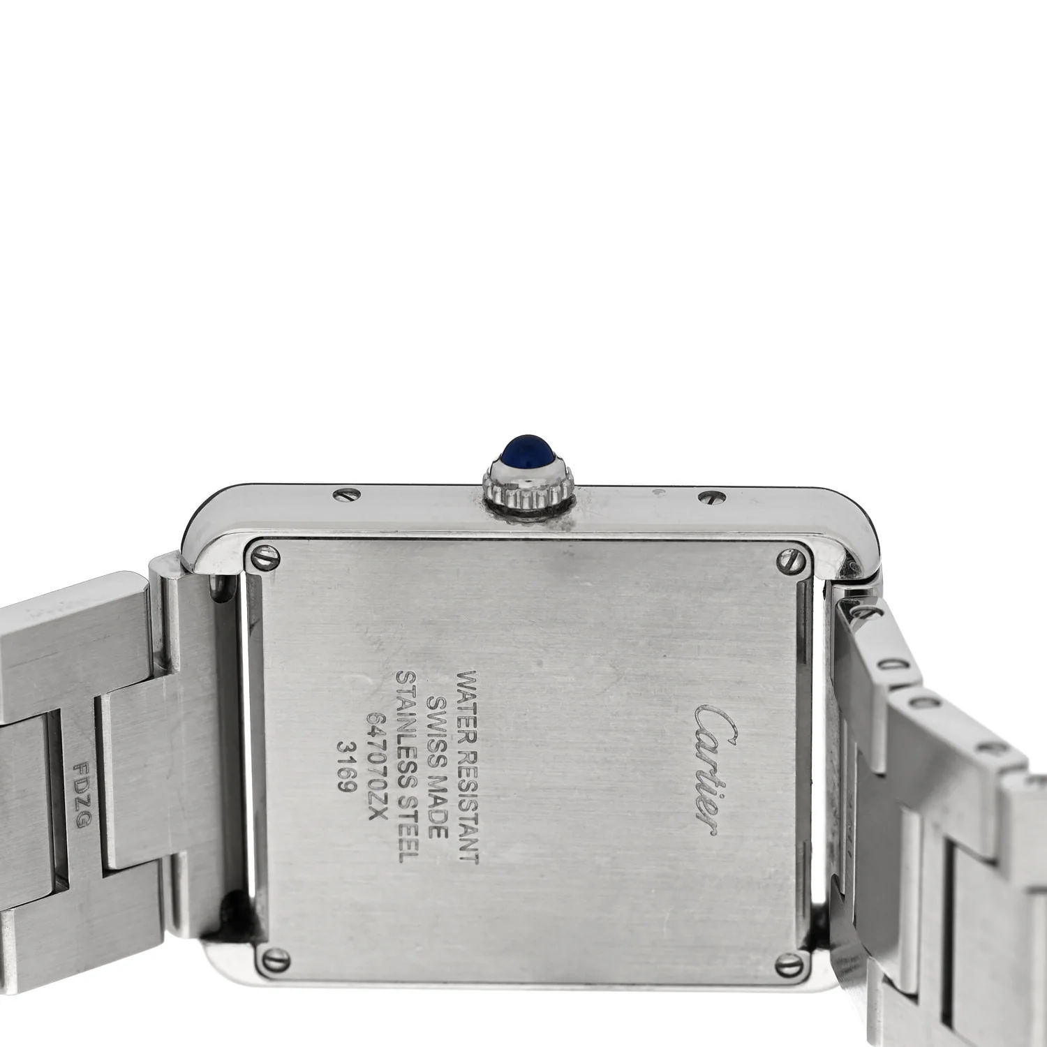 Stainless Steel 27mm Tank Solo Quartz Watch - Image 4