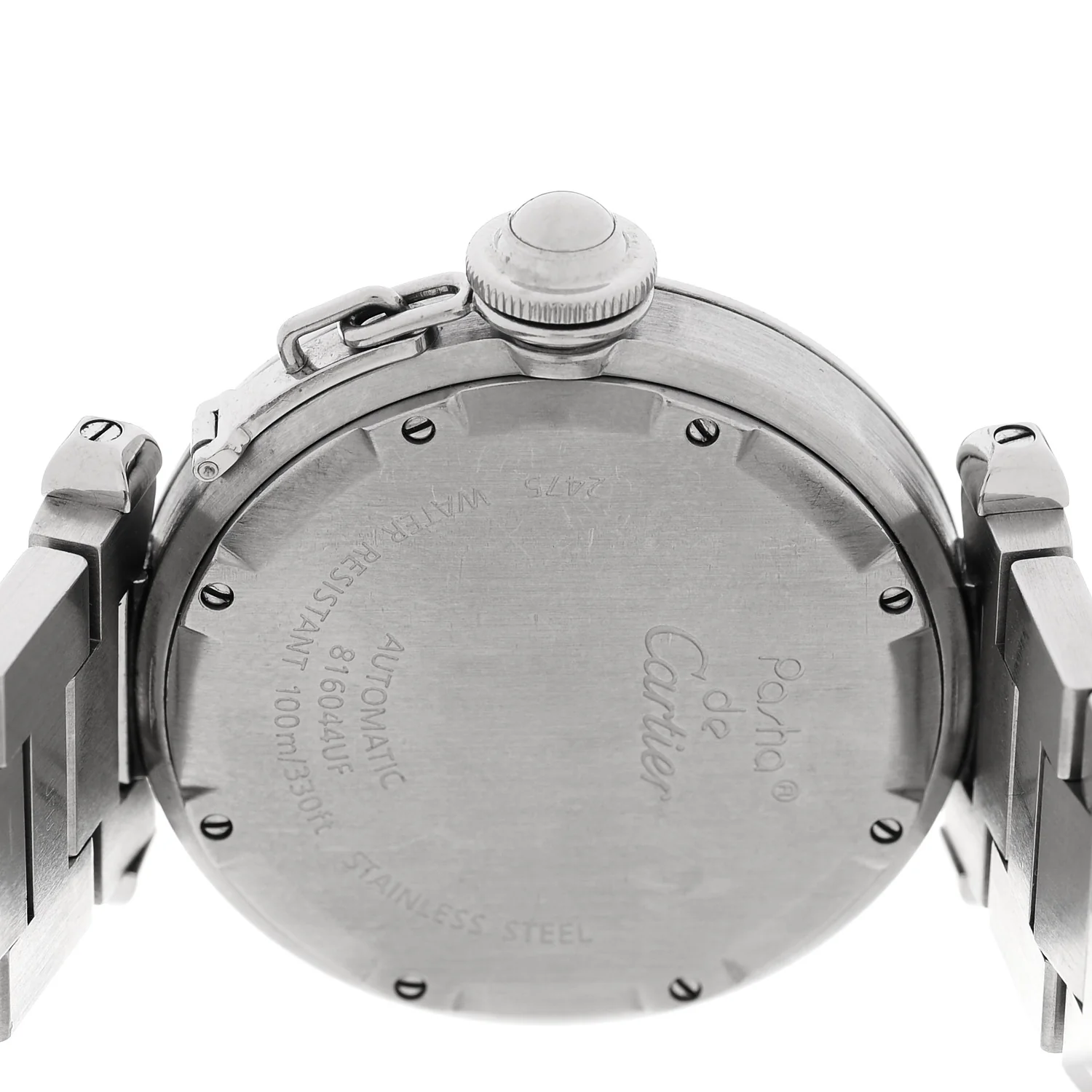 Stainless Steel 35mm Pasha C Big Date Automatic Watch Pink - Image 4