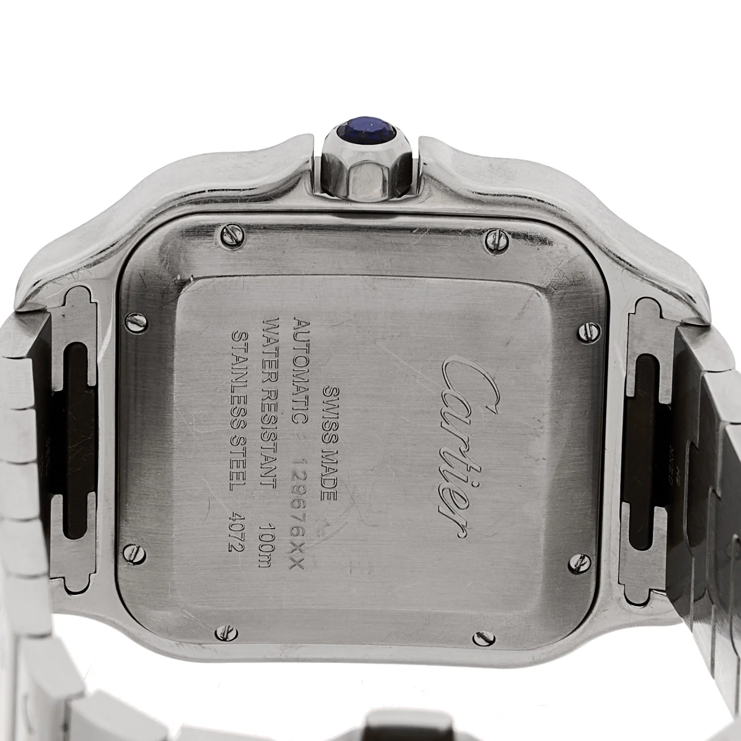 Stainless Steel 39.8mm Santos De Cartier Automatic Watch - Image 4