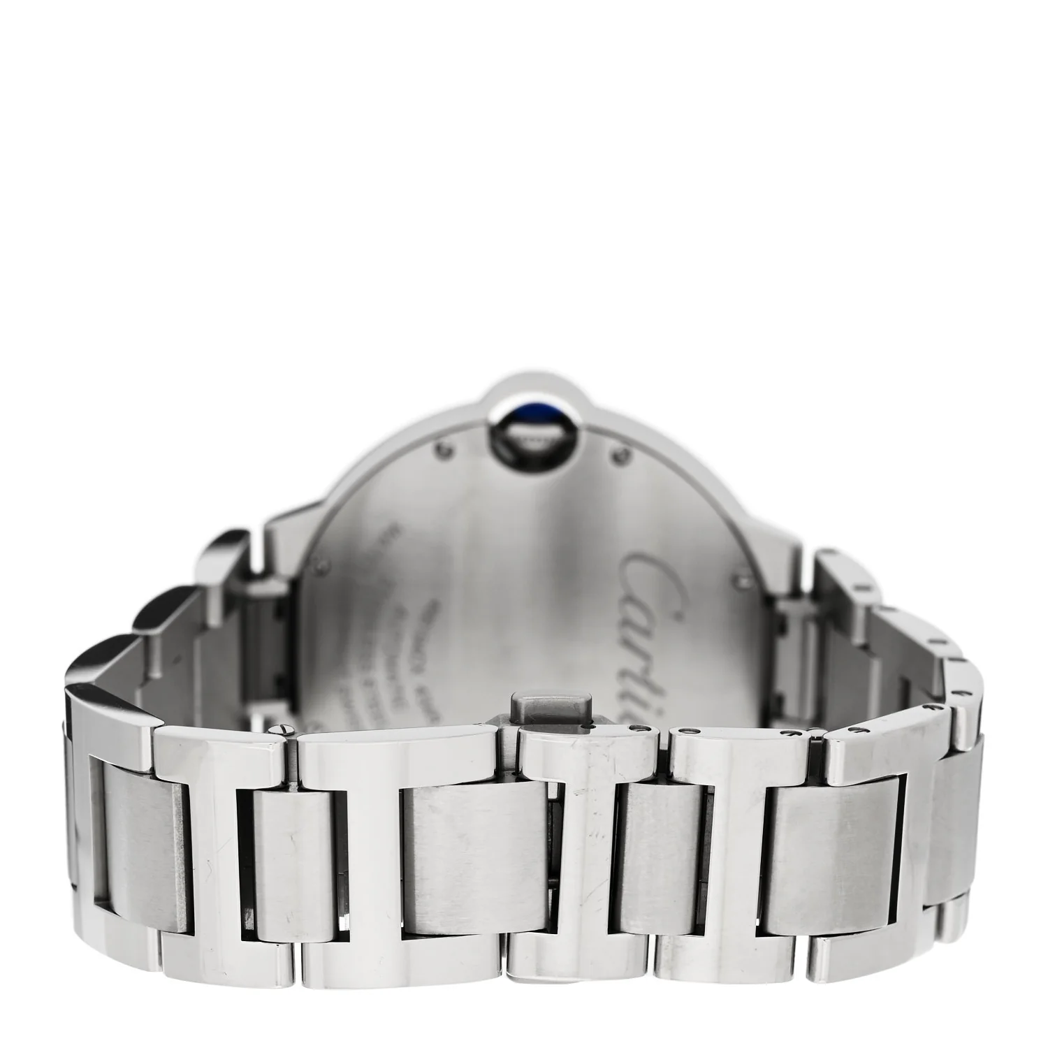Stainless Steel 40mm Ballon Bleu De Cartier Automatic Watch Blue - Image 3
