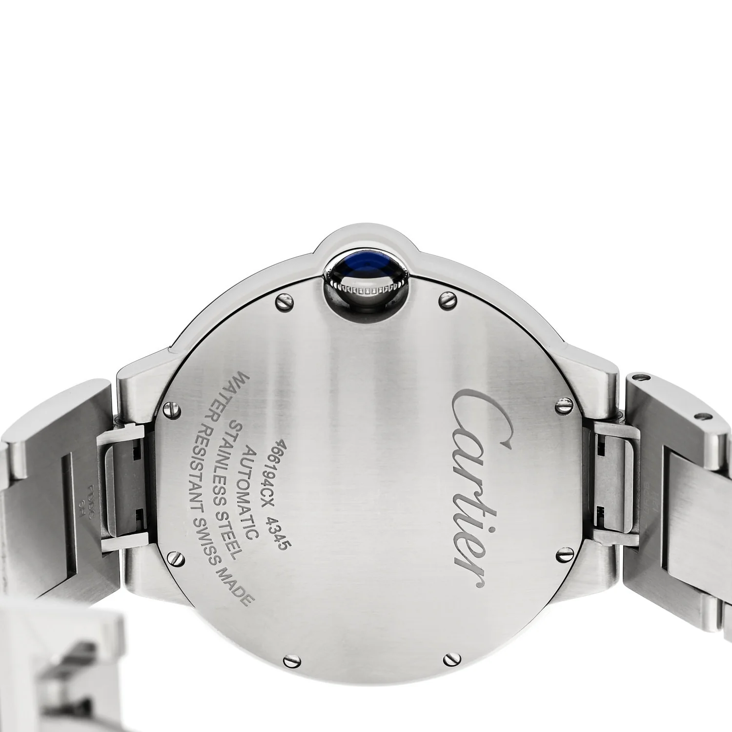 Stainless Steel 40mm Ballon Bleu De Cartier Automatic Watch Blue - Image 4