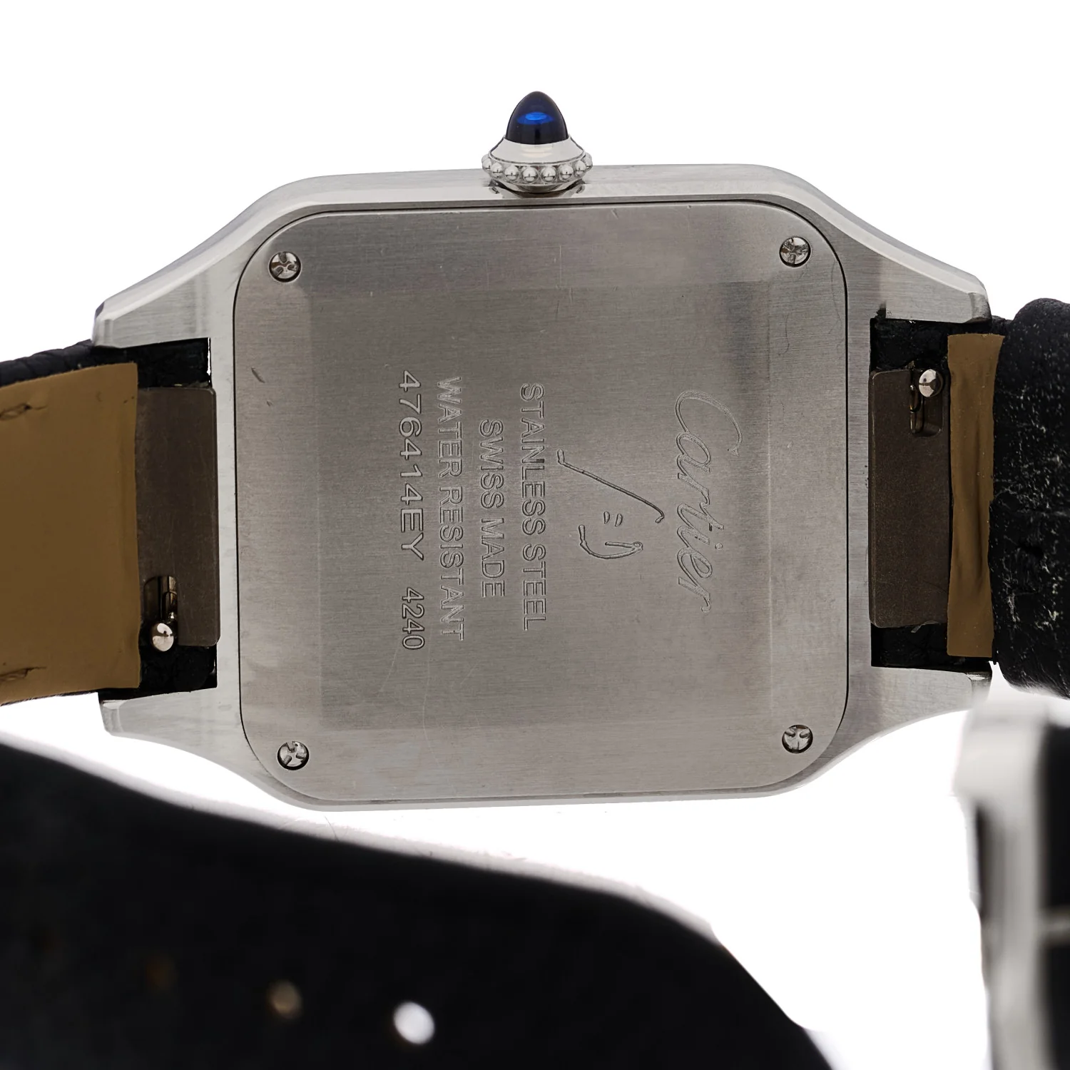 Stainless Steel Alligator 31.4mm Santos Dumont Quartz Watch - Image 4