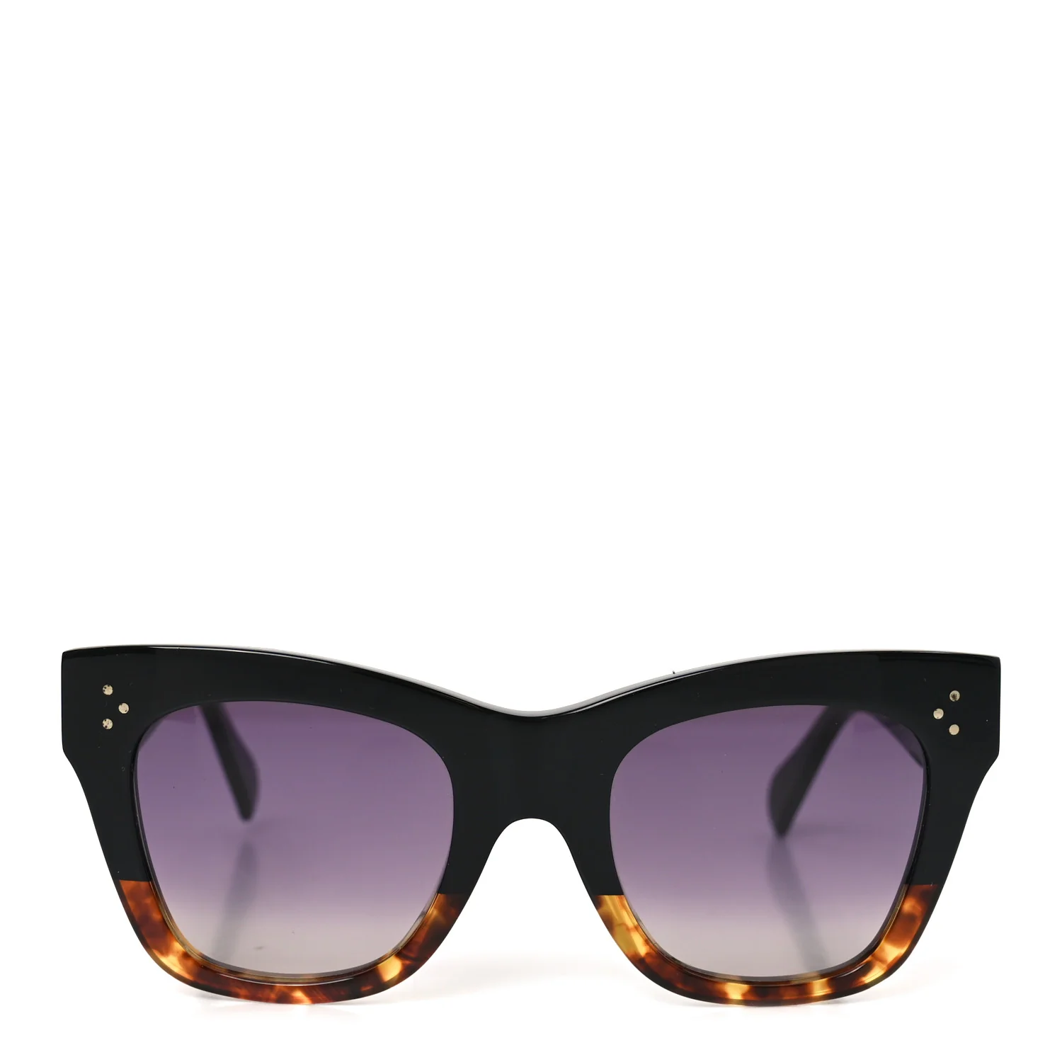 Acetate Polarized Cat Eye Sunglasses CL4004IN Havana Black - Image 2