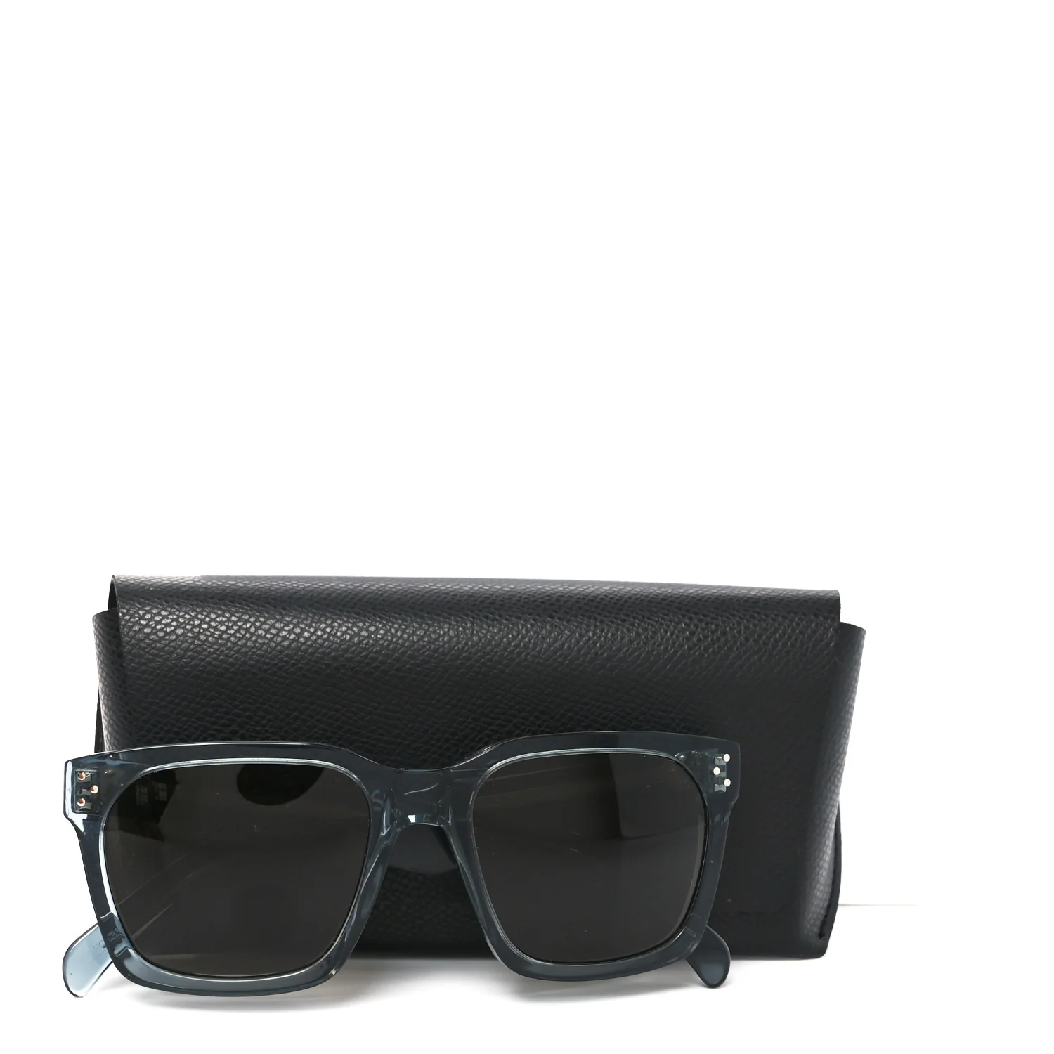 Acetate Polarized Square Sunglasses CL40248I Blue - Image 7