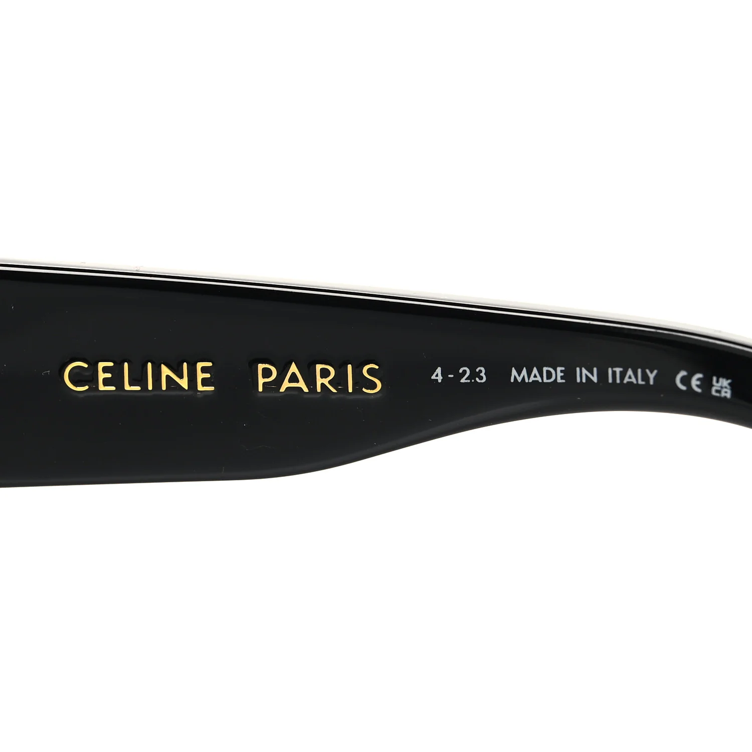 Acetate Round Triomphe Sunglasses CL40271I Black - Image 5
