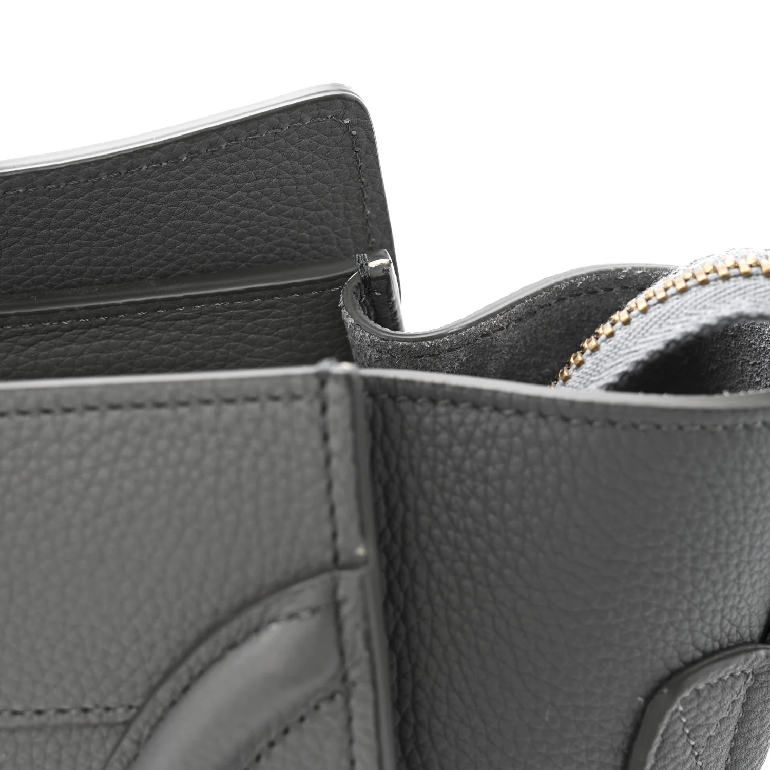 Baby Drummed Calfskin Micro Luggage Kohl - Image 11