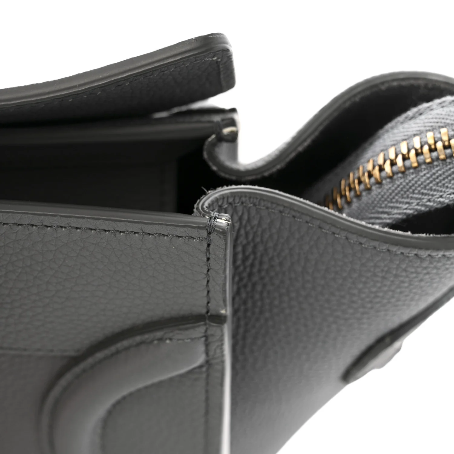 Baby Drummed Calfskin Micro Luggage Kohl - Image 12