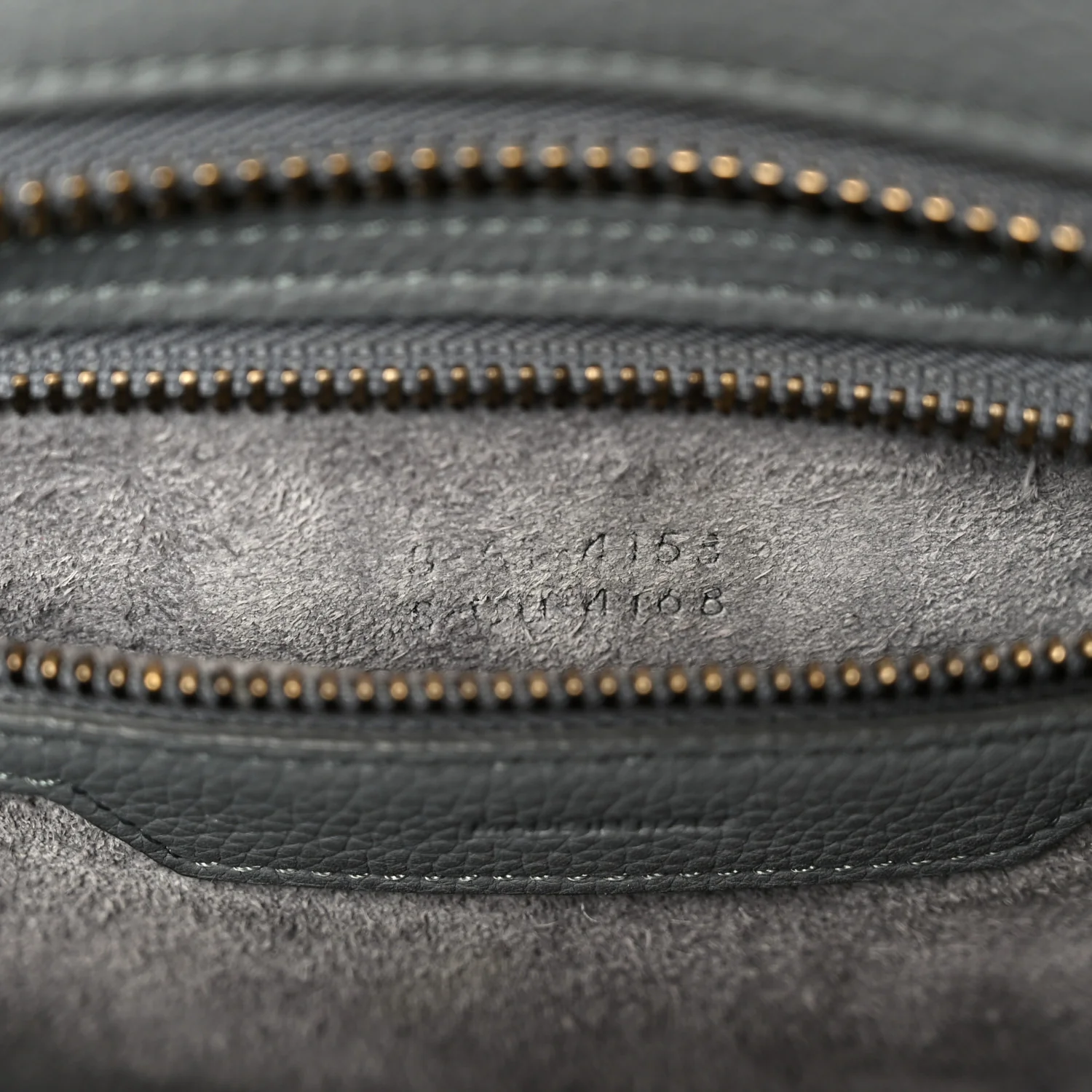 Baby Drummed Calfskin Micro Luggage Kohl - Image 8