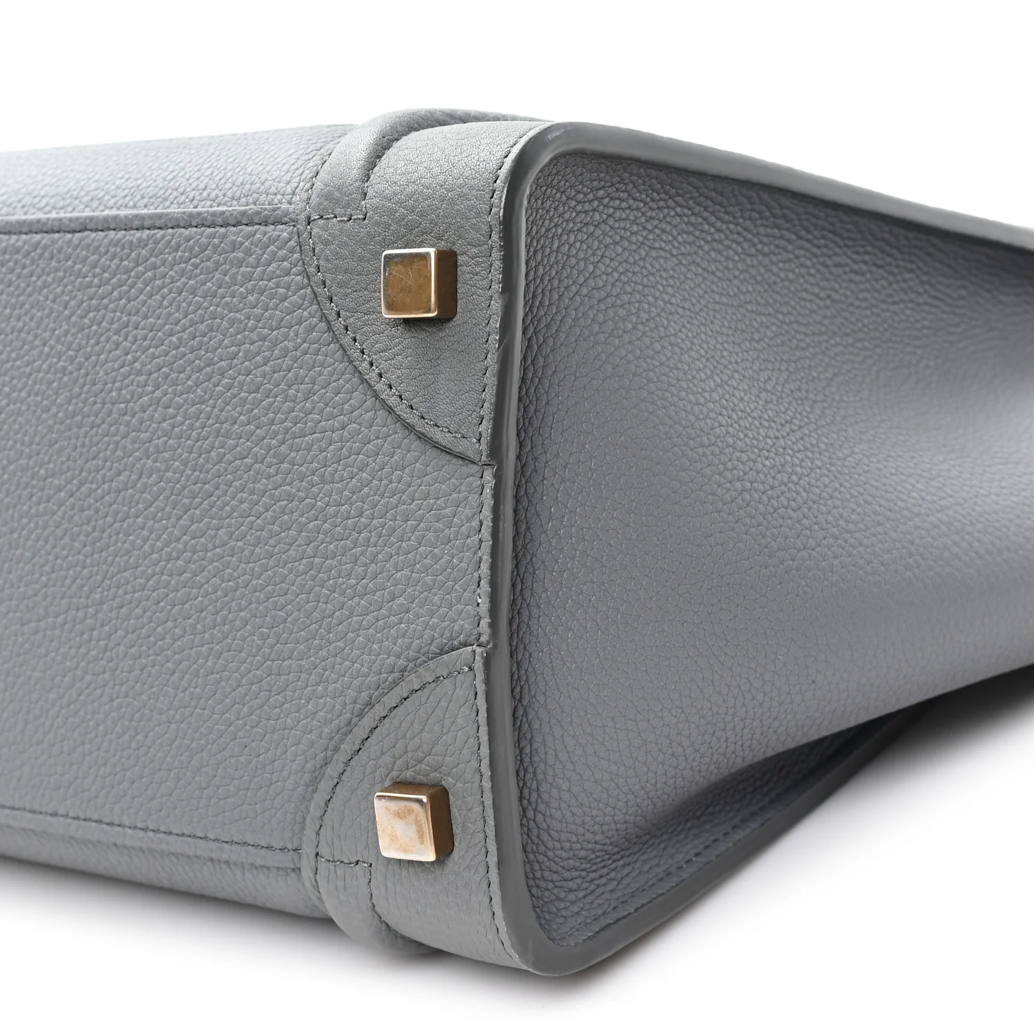 Baby Drummed Calfskin Micro Luggage Kohl - Image 10