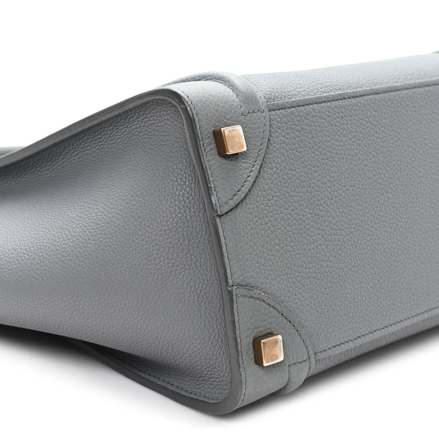 Baby Drummed Calfskin Micro Luggage Kohl - Image 9