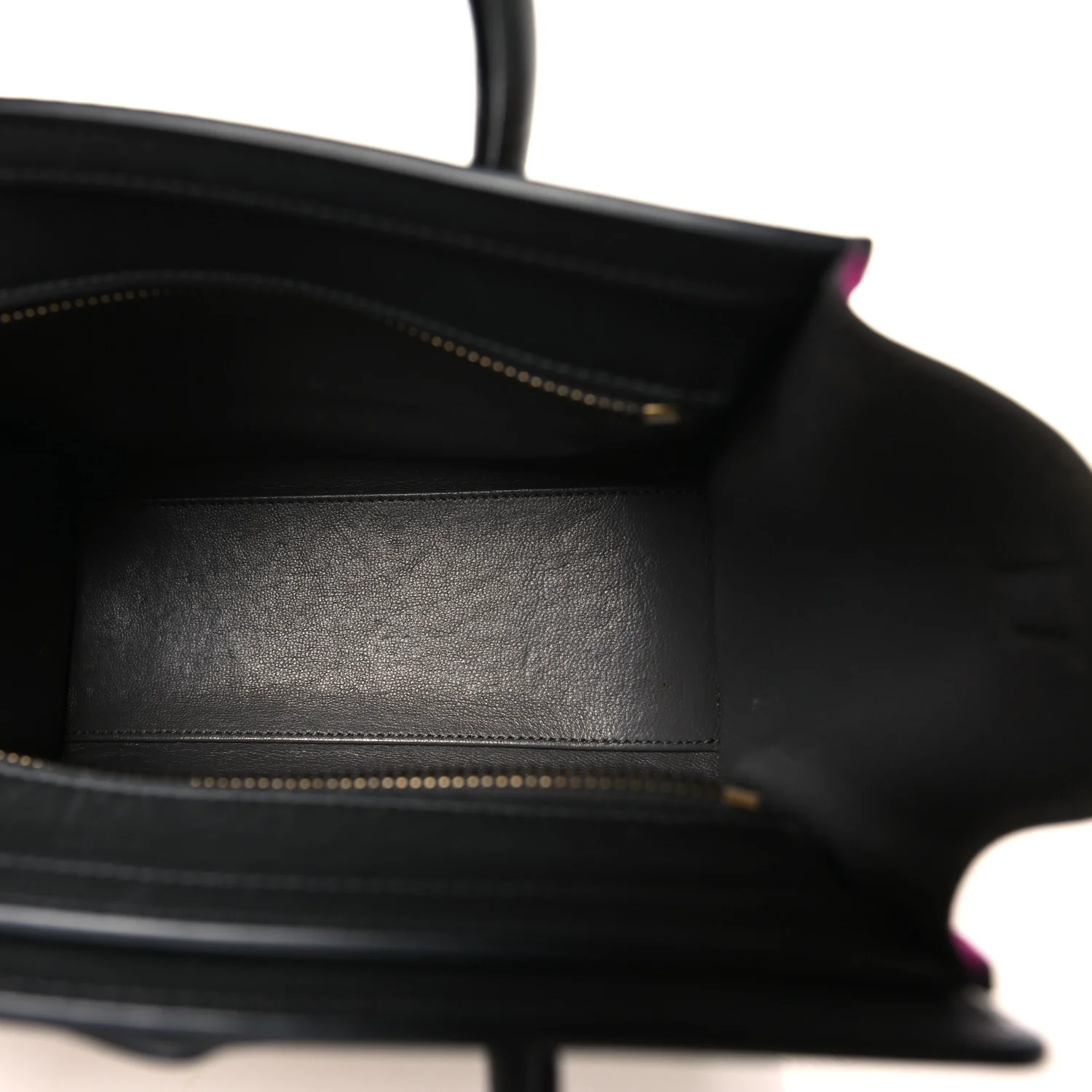 Baby Grained Calfskin Nubuck Nano Tri-Color Luggage Fuchsia - Image 5