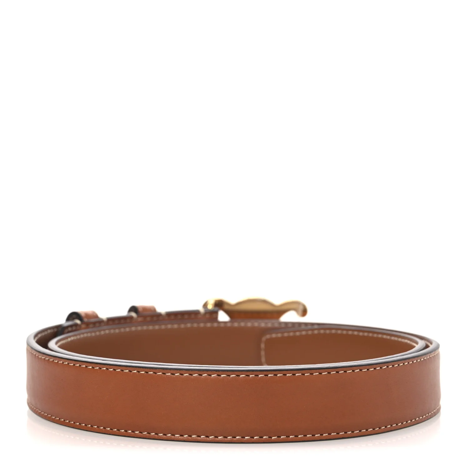 Box Calfskin Medium 25mm Triomphe Belt 75 30 Tan - Image 2