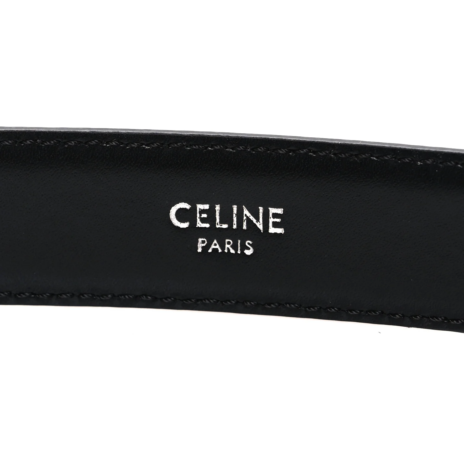 Box Calfskin Medium 25mm Triomphe Belt 80 32 Black - Image 5