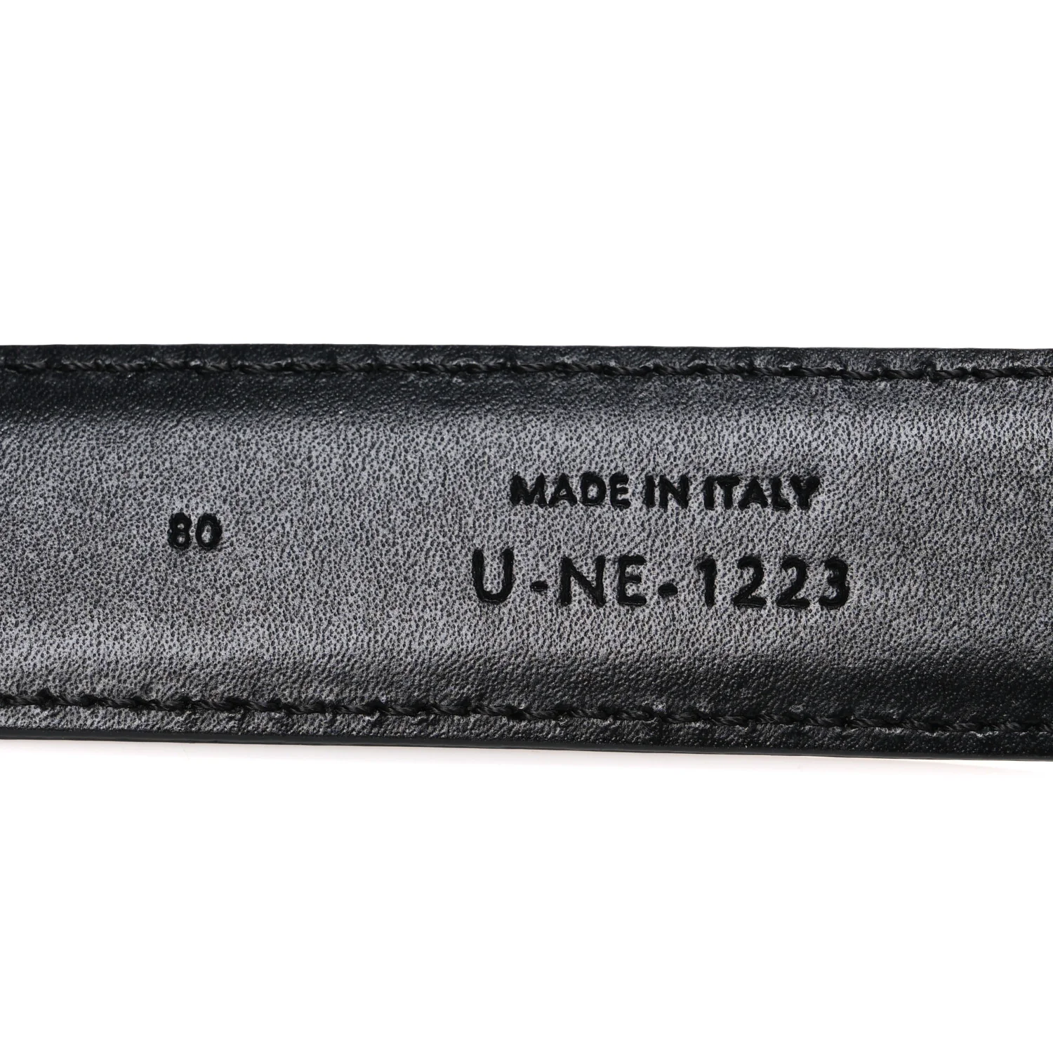 Box Calfskin Medium 25mm Triomphe Belt 80 32 Black - Image 6