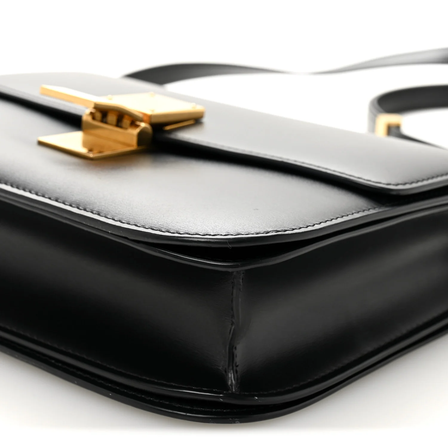 Box Calfskin Medium Classic Box Flap Bag Black - Image 18
