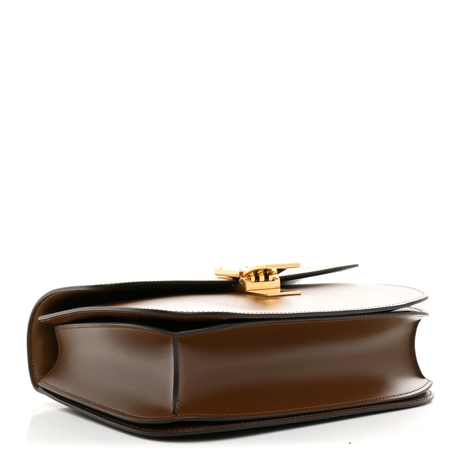 Box Calfskin Medium Classic Box Flap Bag Camel - Image 4