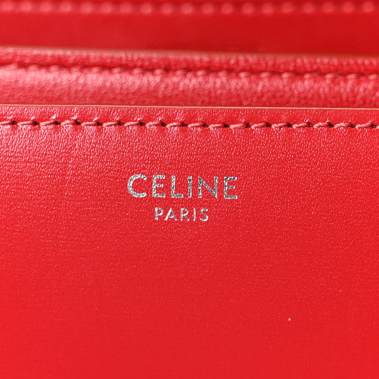 Box Calfskin Medium Classic Box Flap Bag Red - Image 6