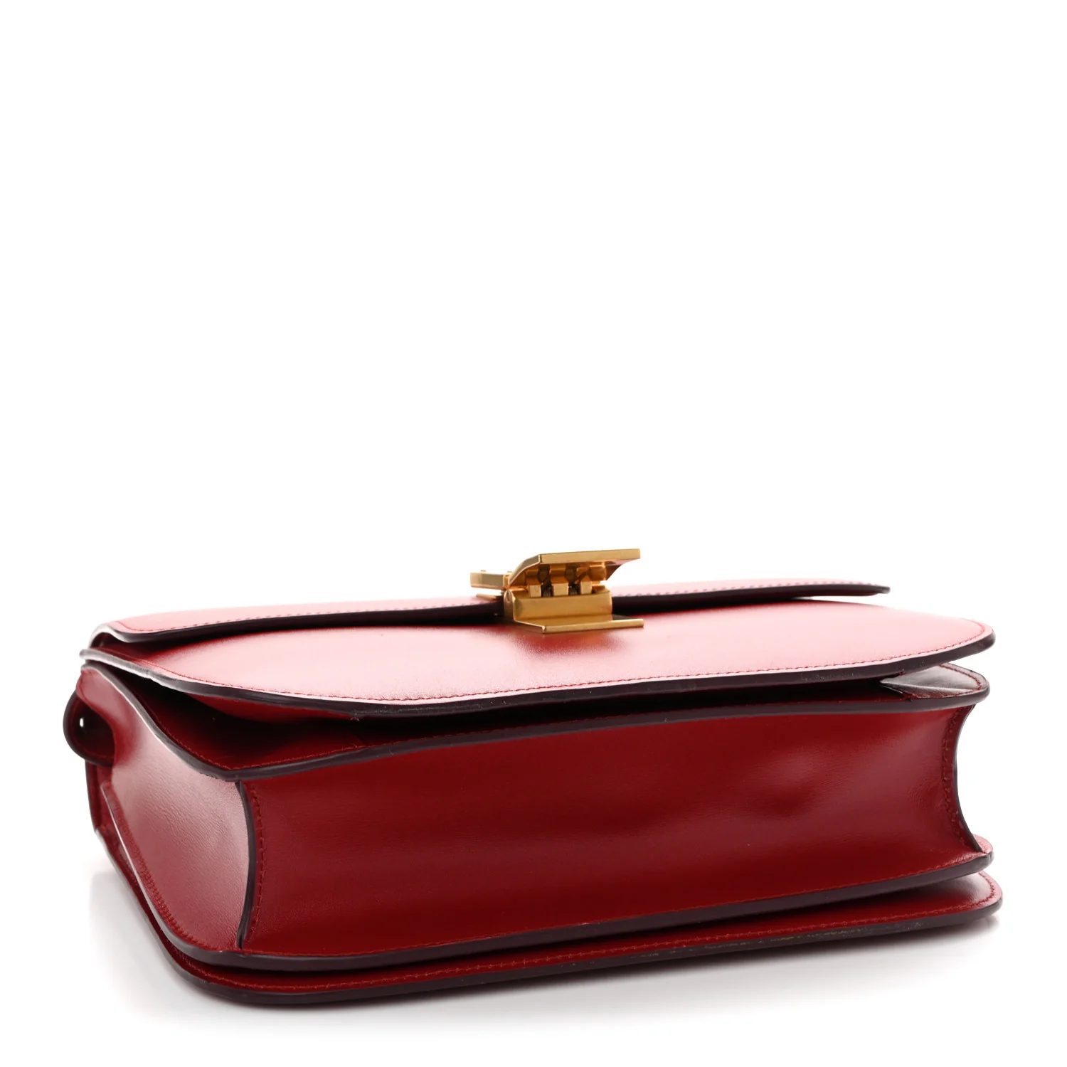 Box Calfskin Medium Classic Box Flap Bag Red - Image 4